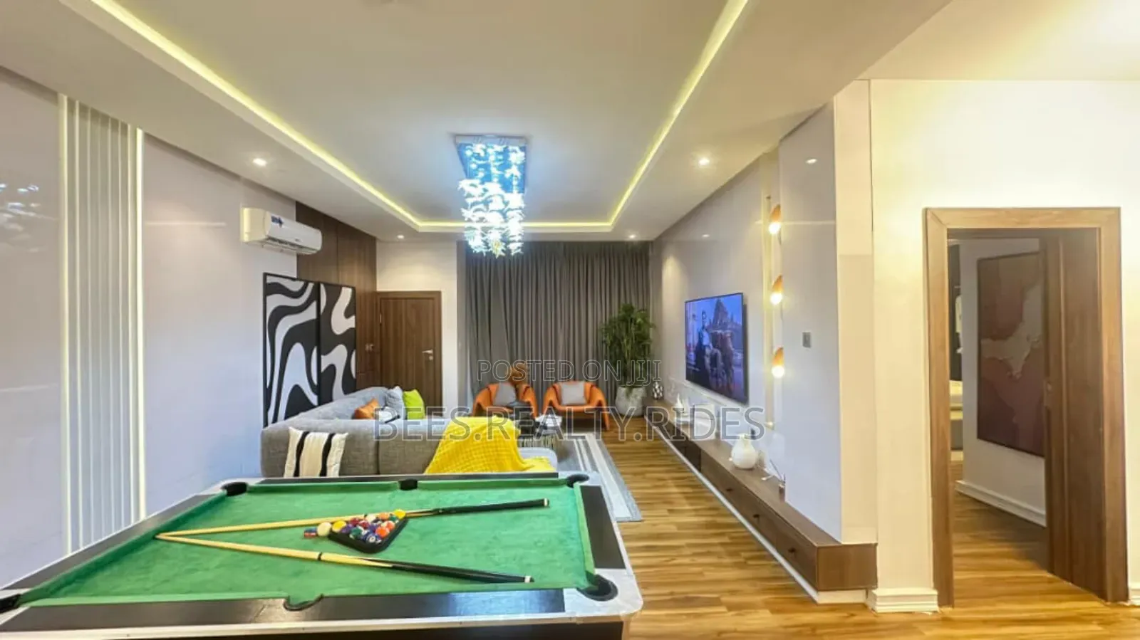 New Luxury 2 Bedroom With a Ps5, Snooker, Gym and a Balcony View
