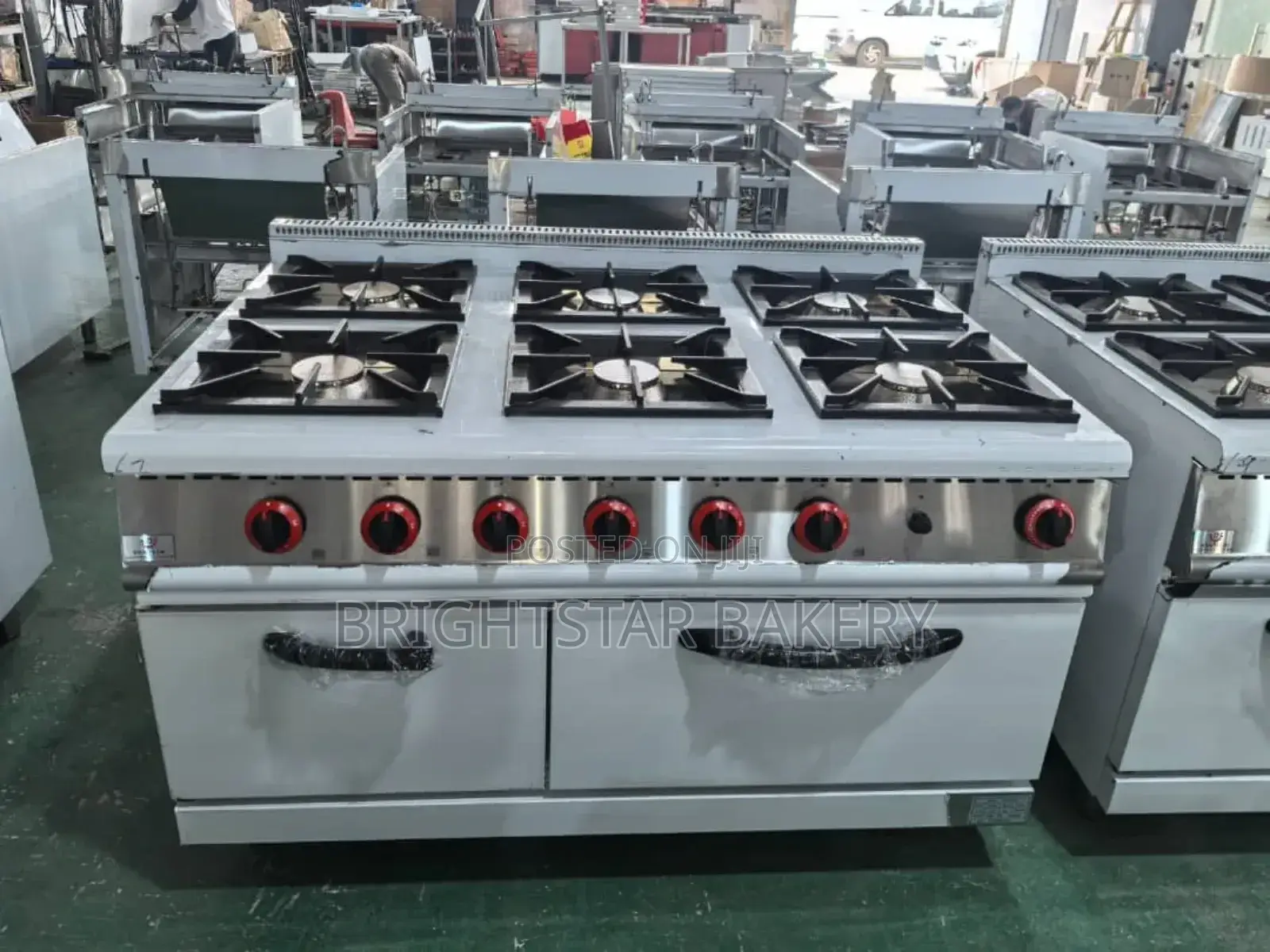 6 Burner With Oven Gas Cooker