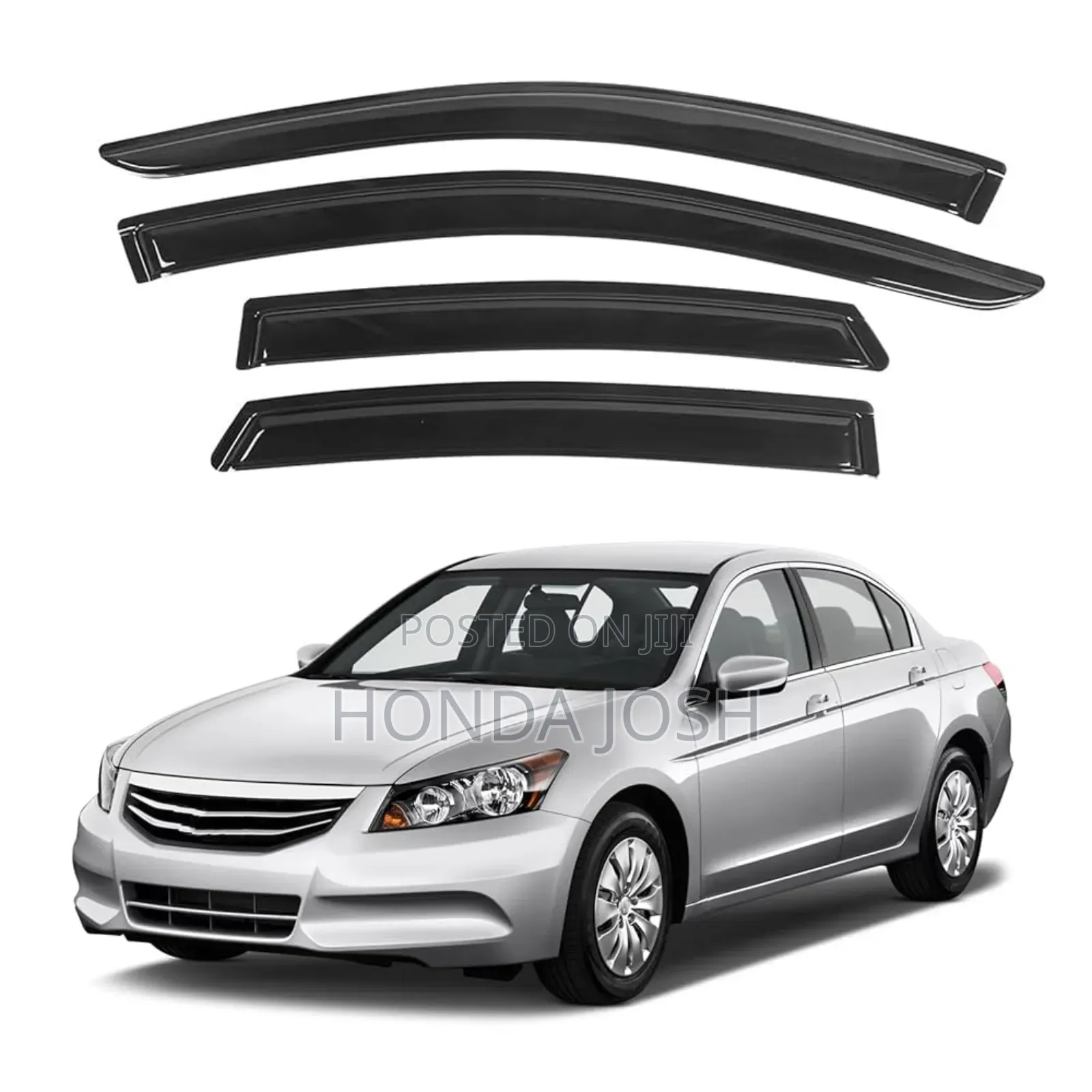 Window Visor Sun/Rain Vent Guards Wind Shade 2008-2012 Accord
