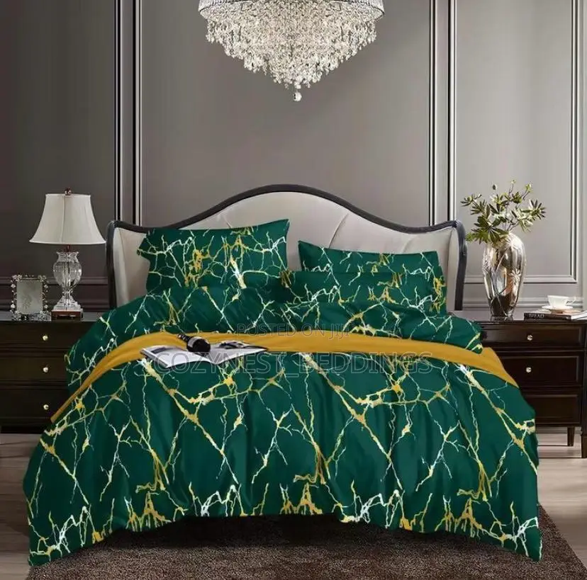 Luxury Duvet Set, Duvet + Bedsheet + Pillowcases (4x6)