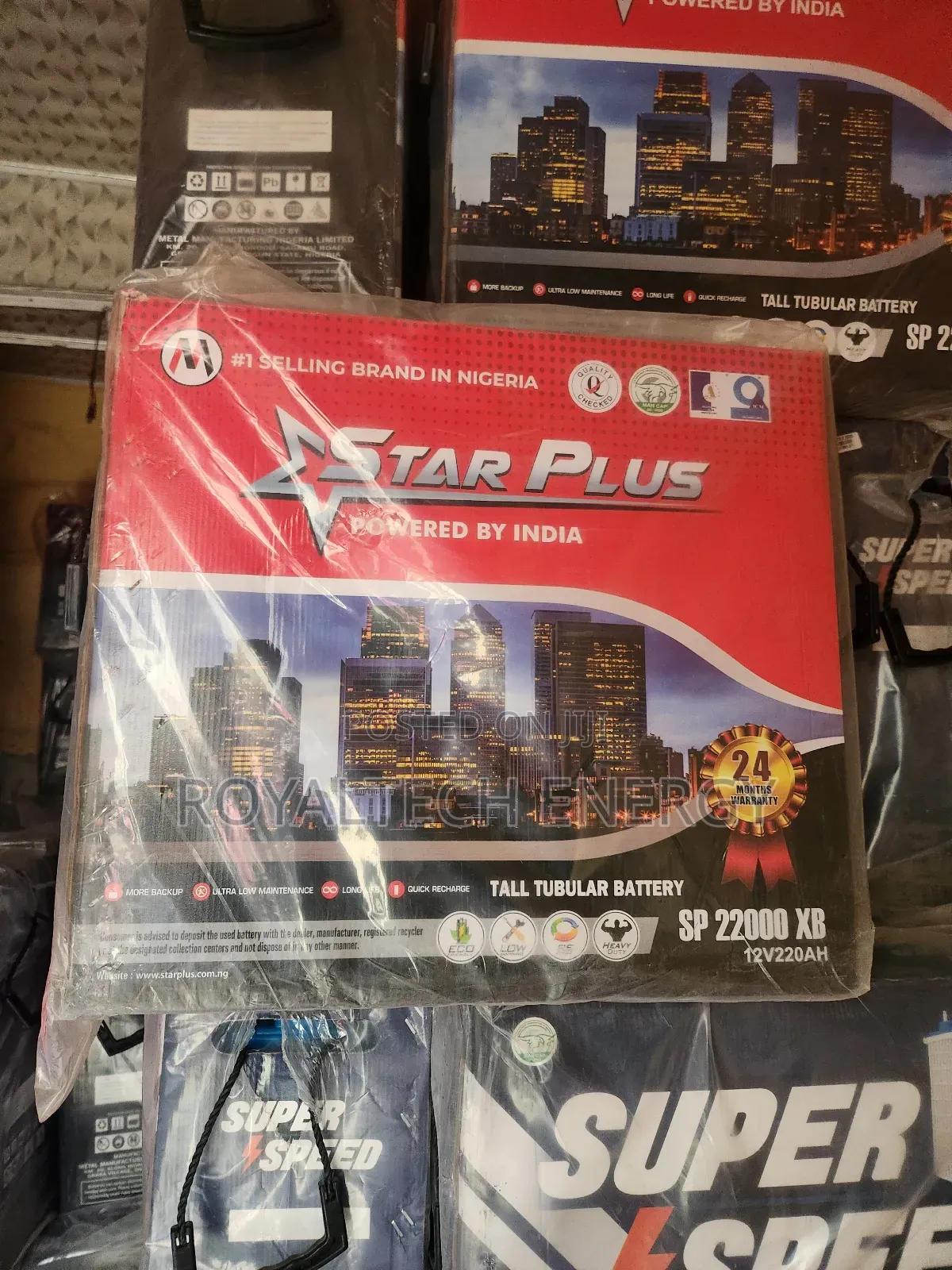 Star Plus 220ah 12v Tubular Battery