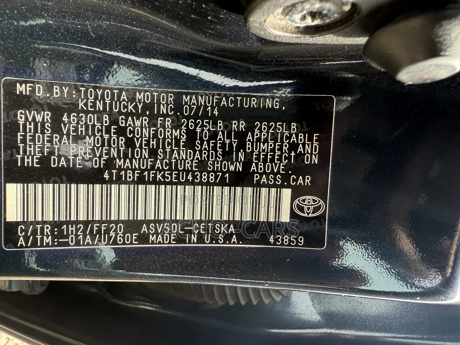 Toyota Camry 2014 Gray