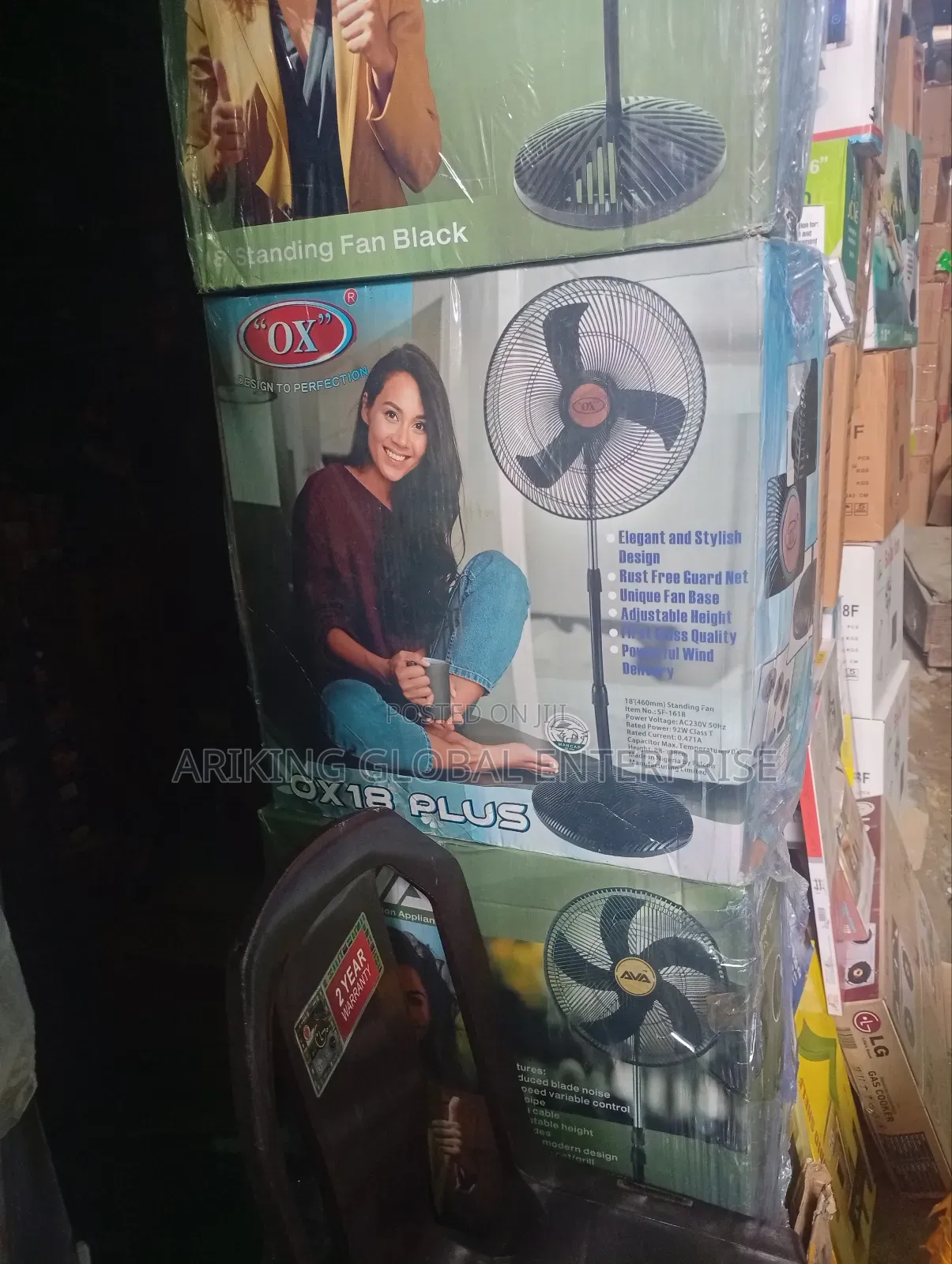 18" Inches Ox Standing Indoor Fan