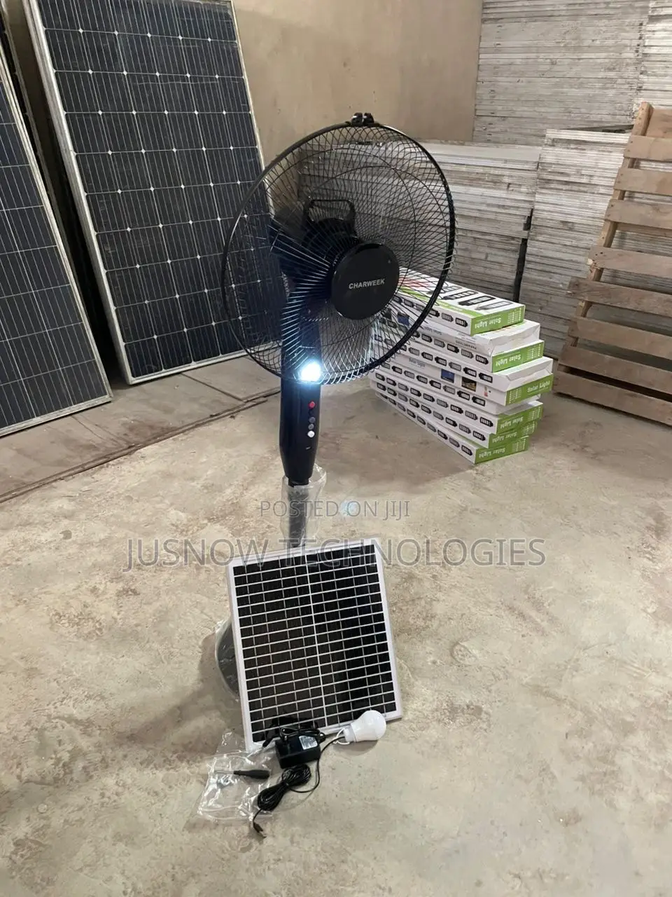 Solar Rechargeable Fan