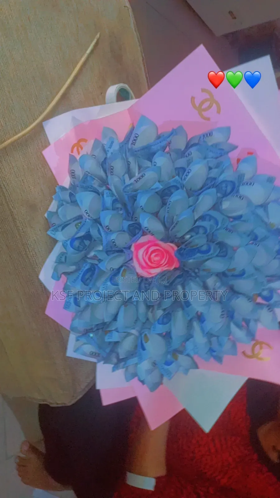 Beautiful Pink Money Bouquet