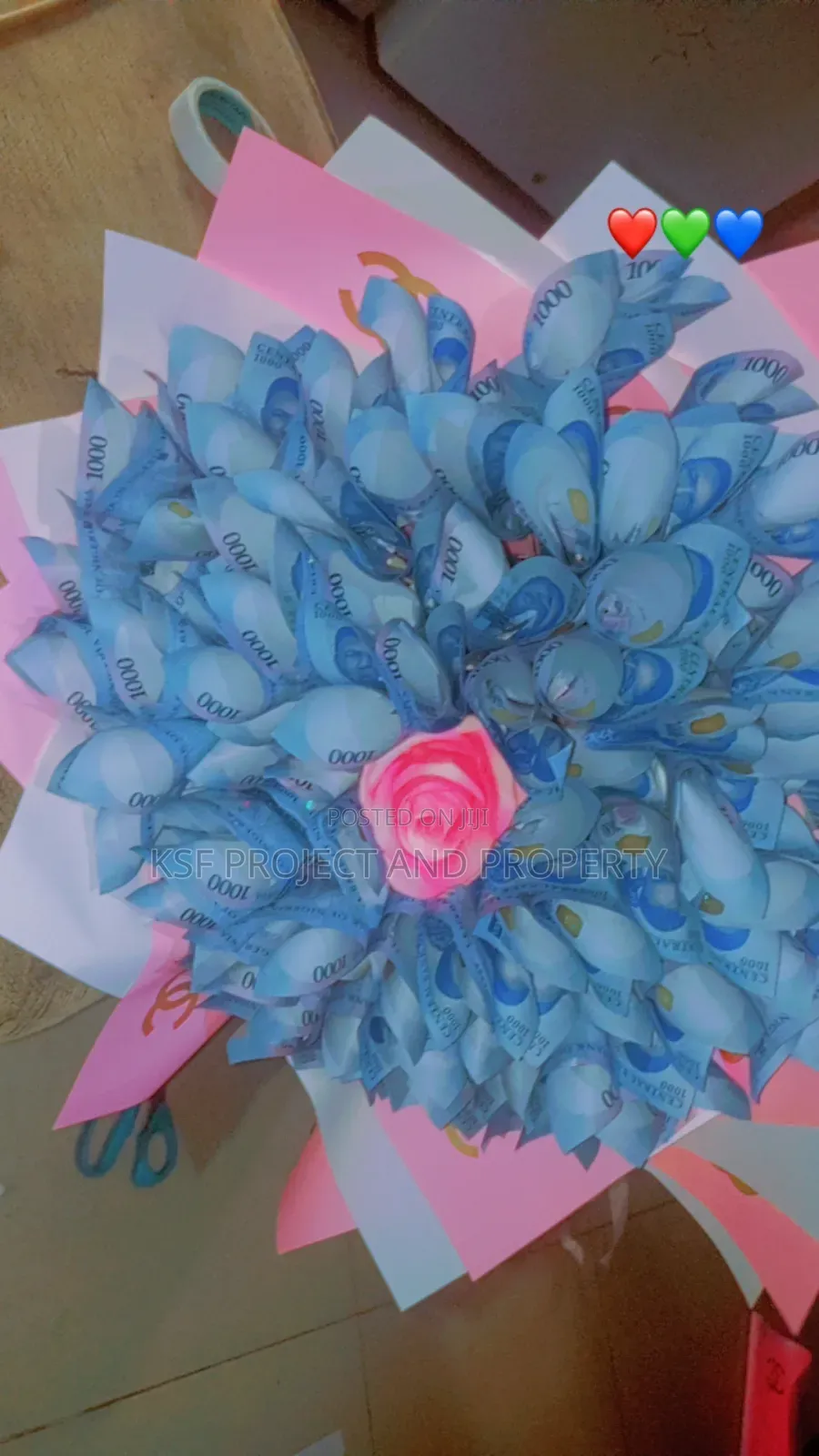 Beautiful Pink Money Bouquet