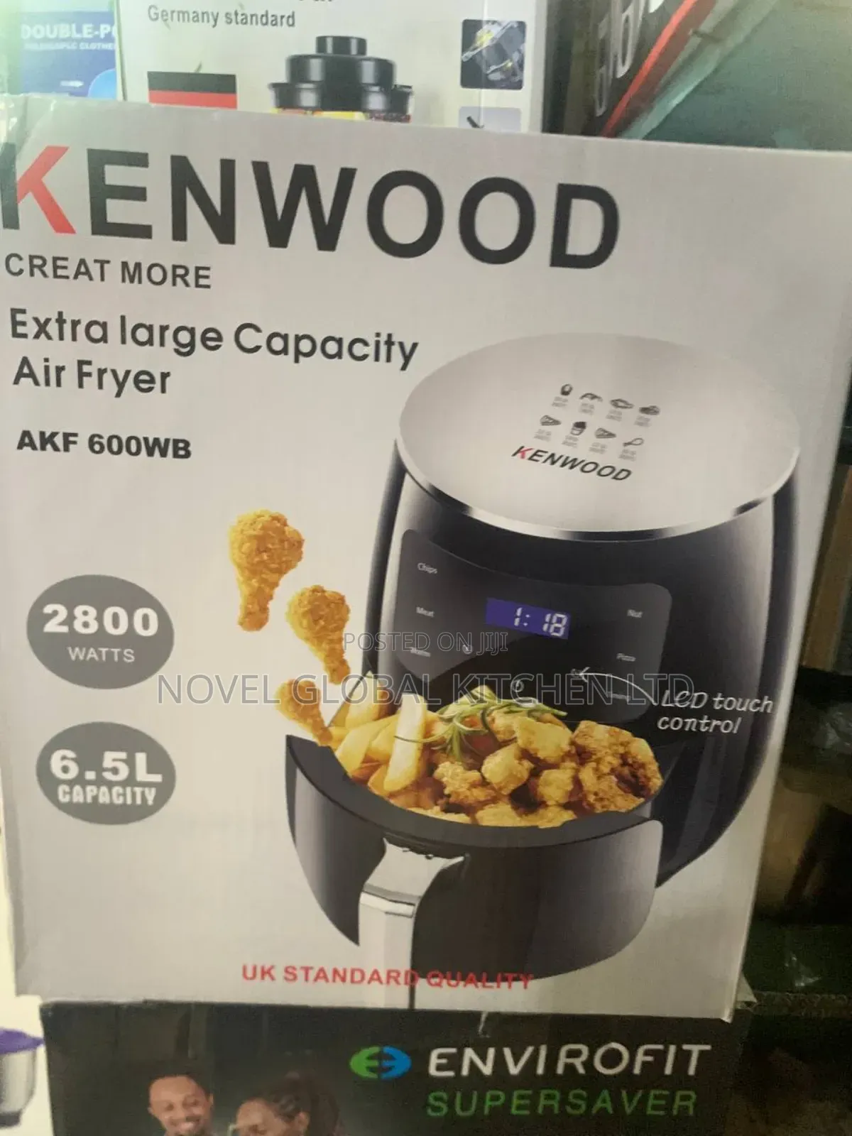 6.5l Litre Capacity Kenwood Airfryer