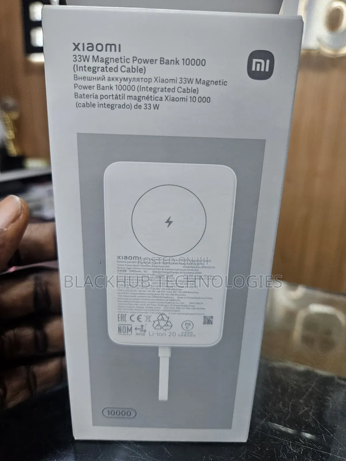 Xiaomi 33w 10000mah Wireless Magnetic Powerbank Integrated Cable