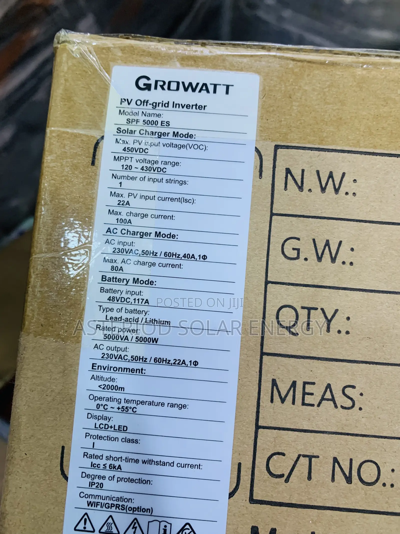 5kva 48v Growatt Solar Inverter