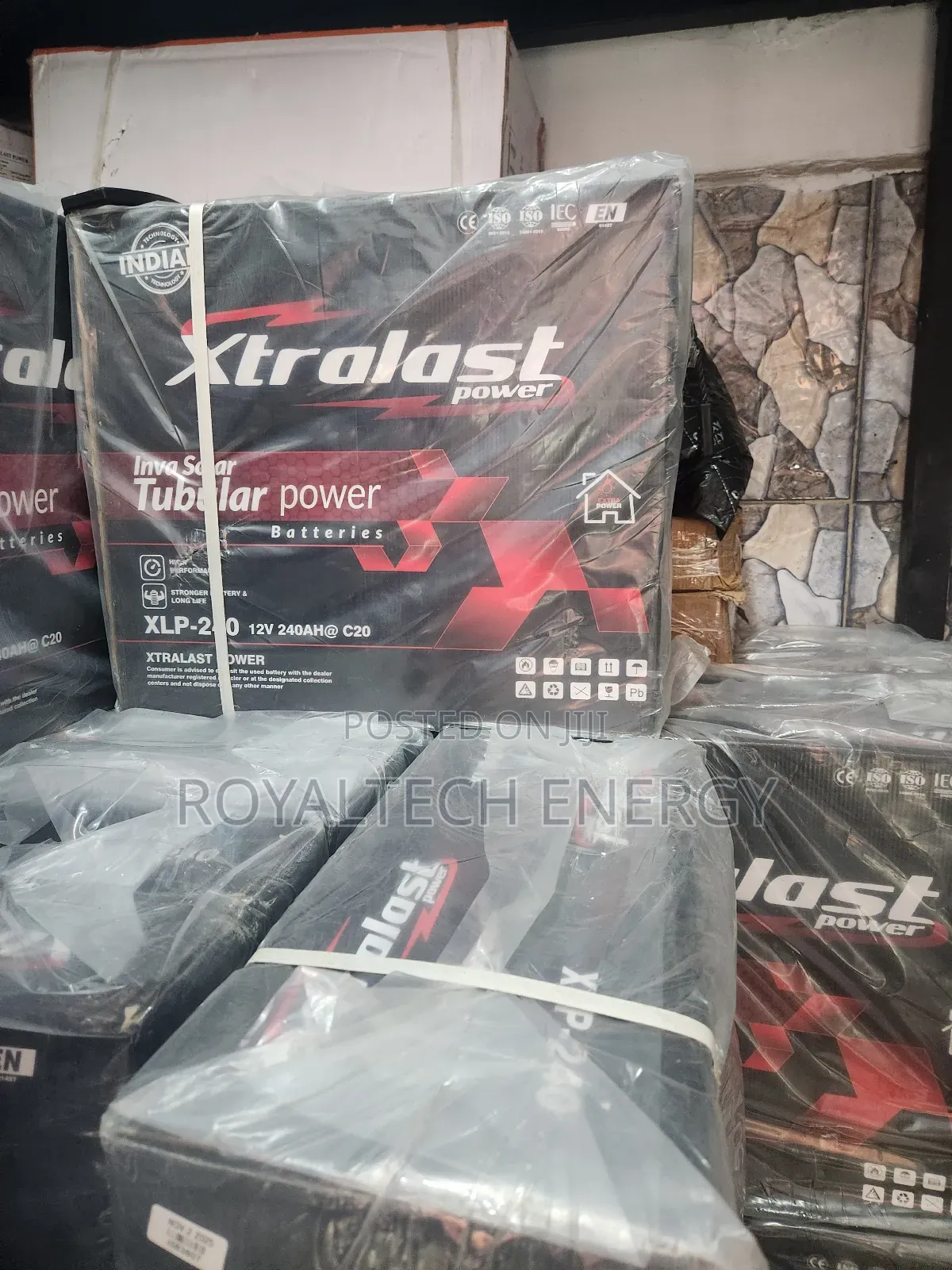 Xtralast 240ah 12v Tubular Battery