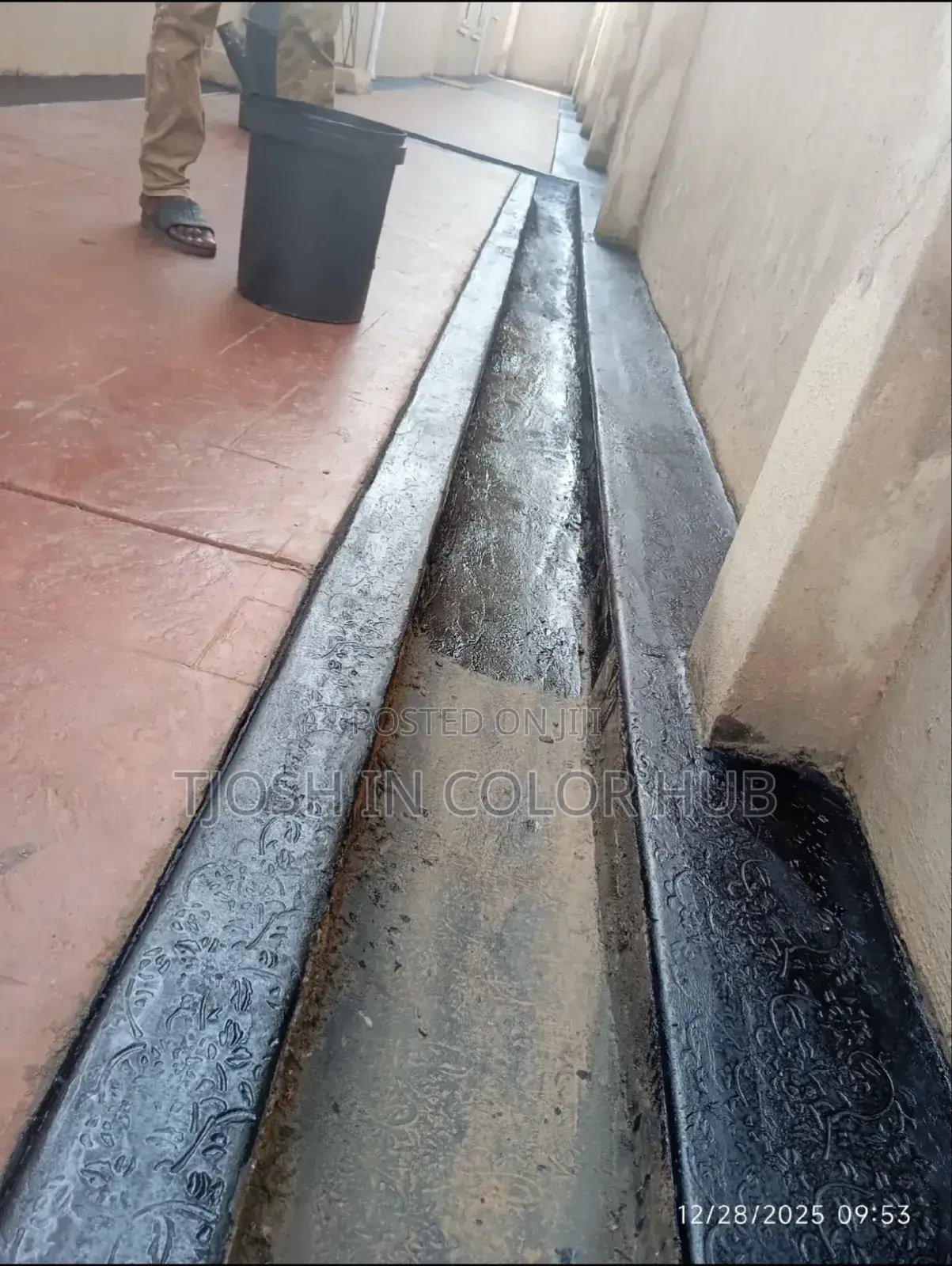 Concrete Stamp Floor Painting