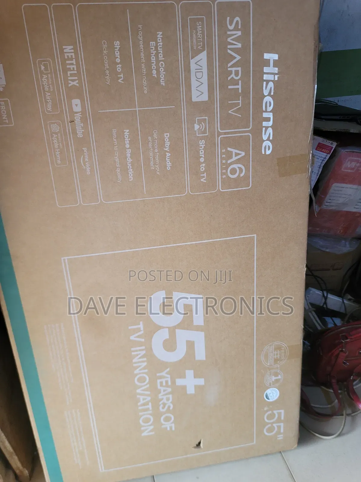 Brand New 55 Inches Hisense Frameless Smart Tv