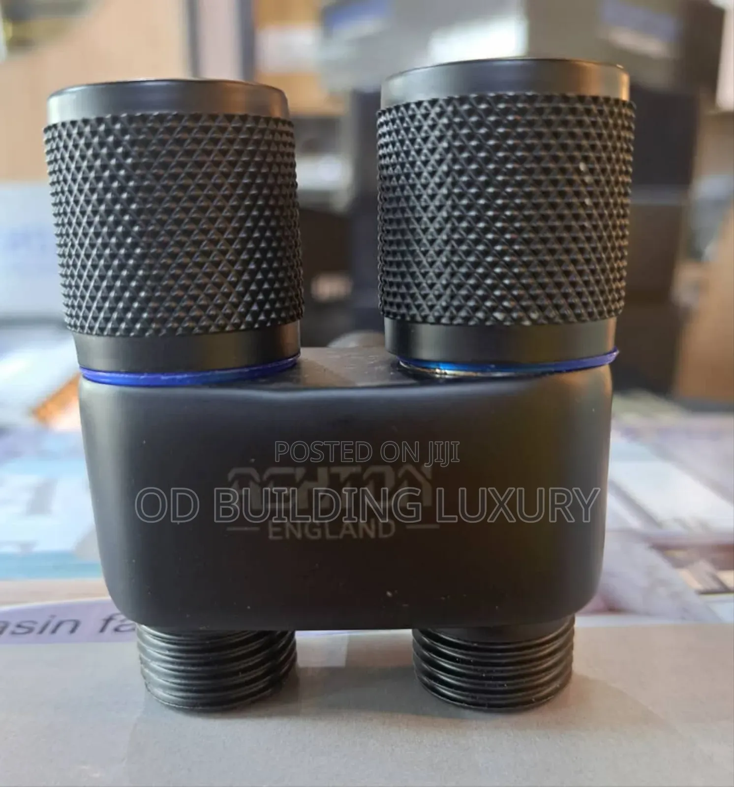 Dual-Control Angle Water Valve in Grey, Chrome and Antirust