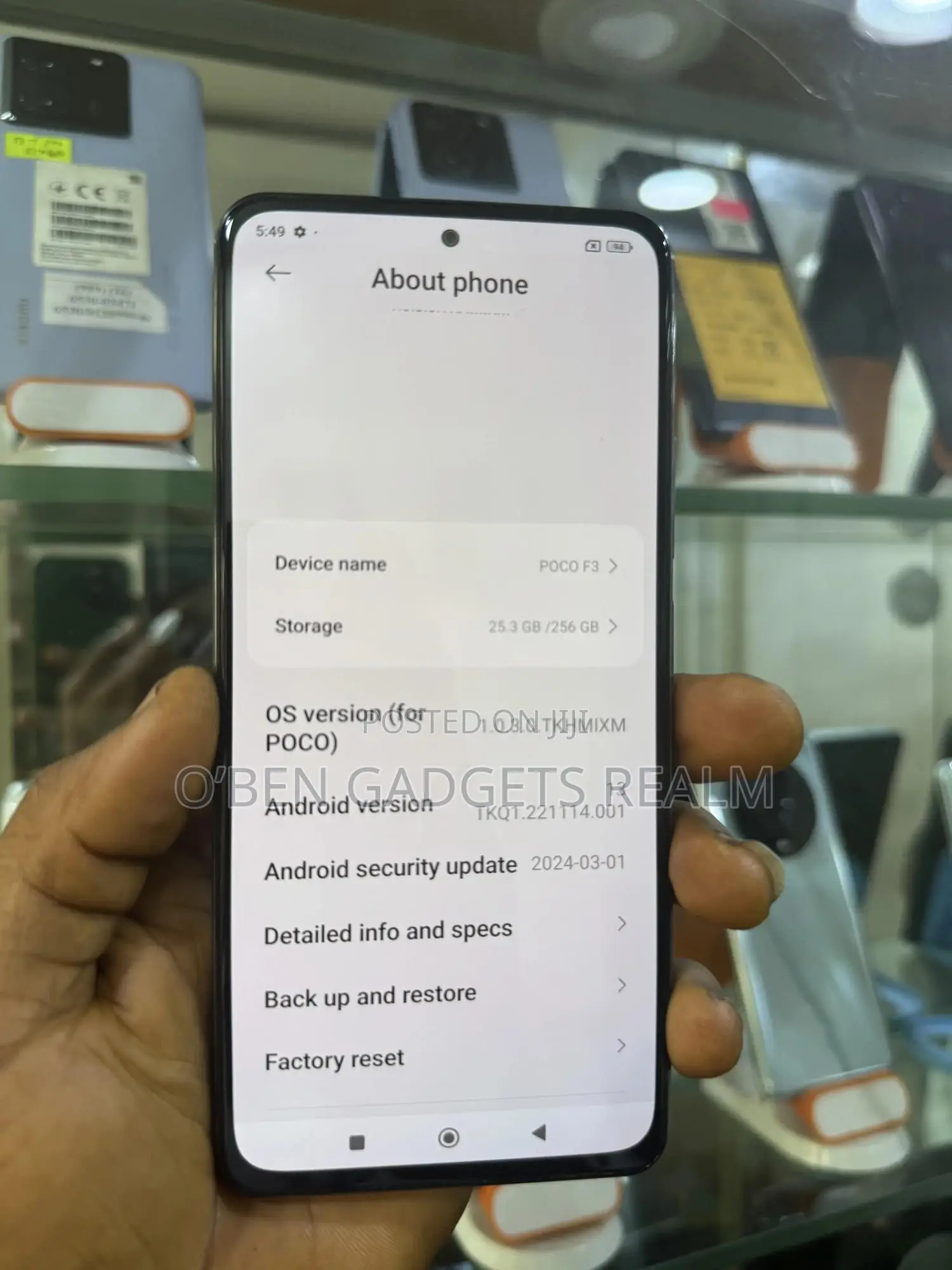 Xiaomi Poco F3 256 GB Black