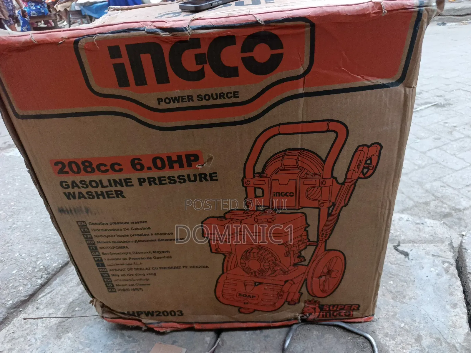 Ingco Ghpw2003 Gasoline Pressure Washer.6.0hp