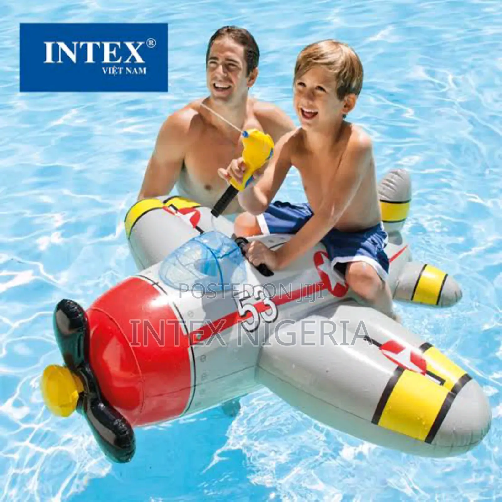 Intex Water Gun Plane Ride-on 52 Inches X 51 Inches