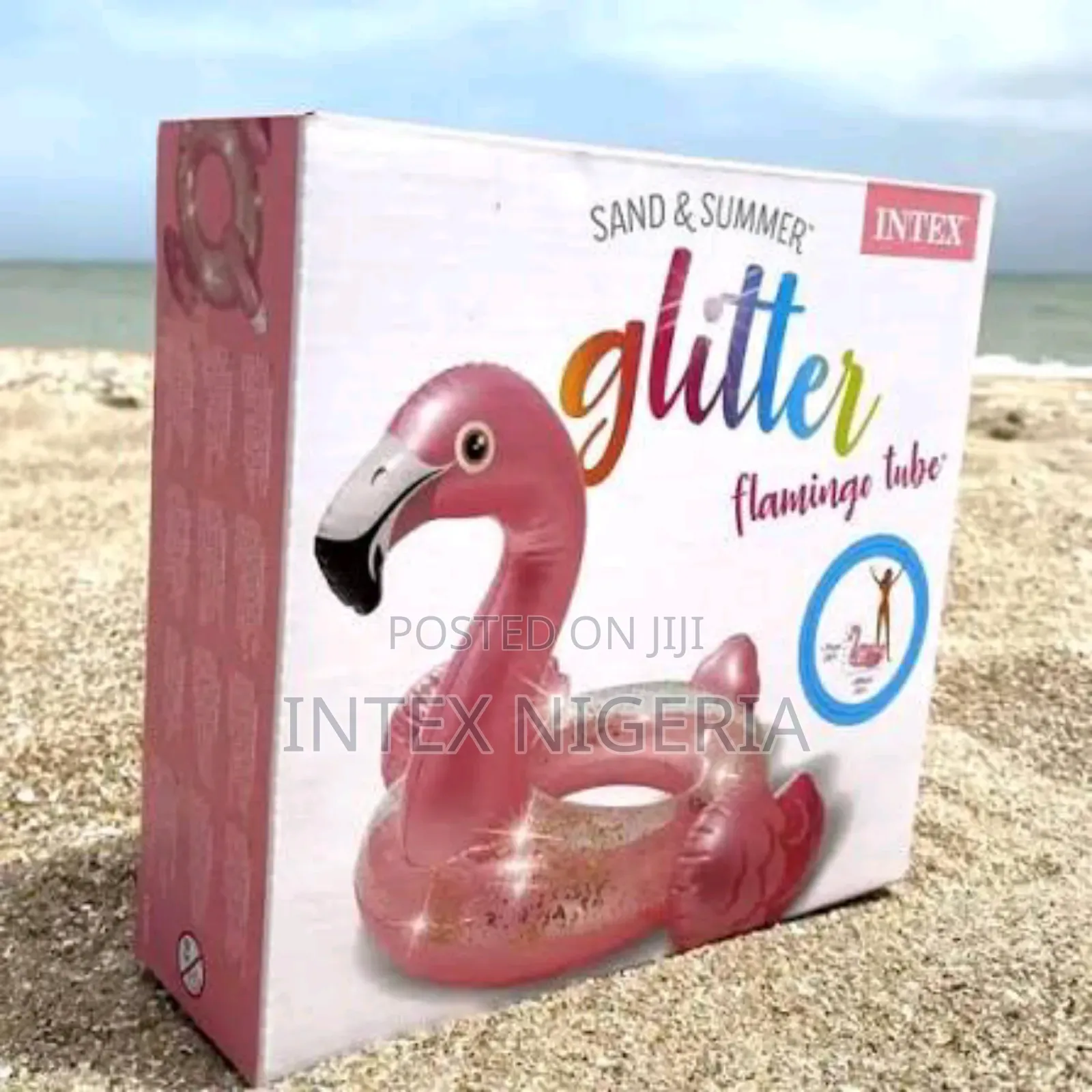 Intex Inflatable Glitter Flamingo Tube Floaters