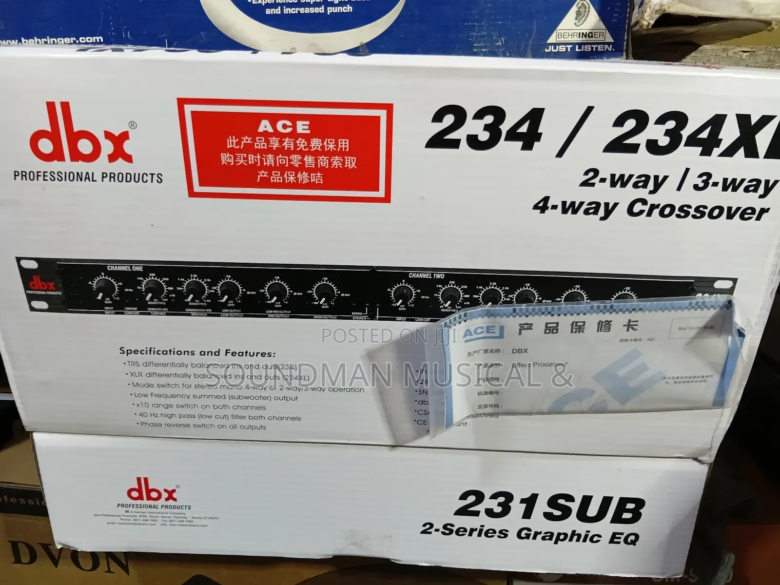 DBX 234 Xl 4 Way Crossover