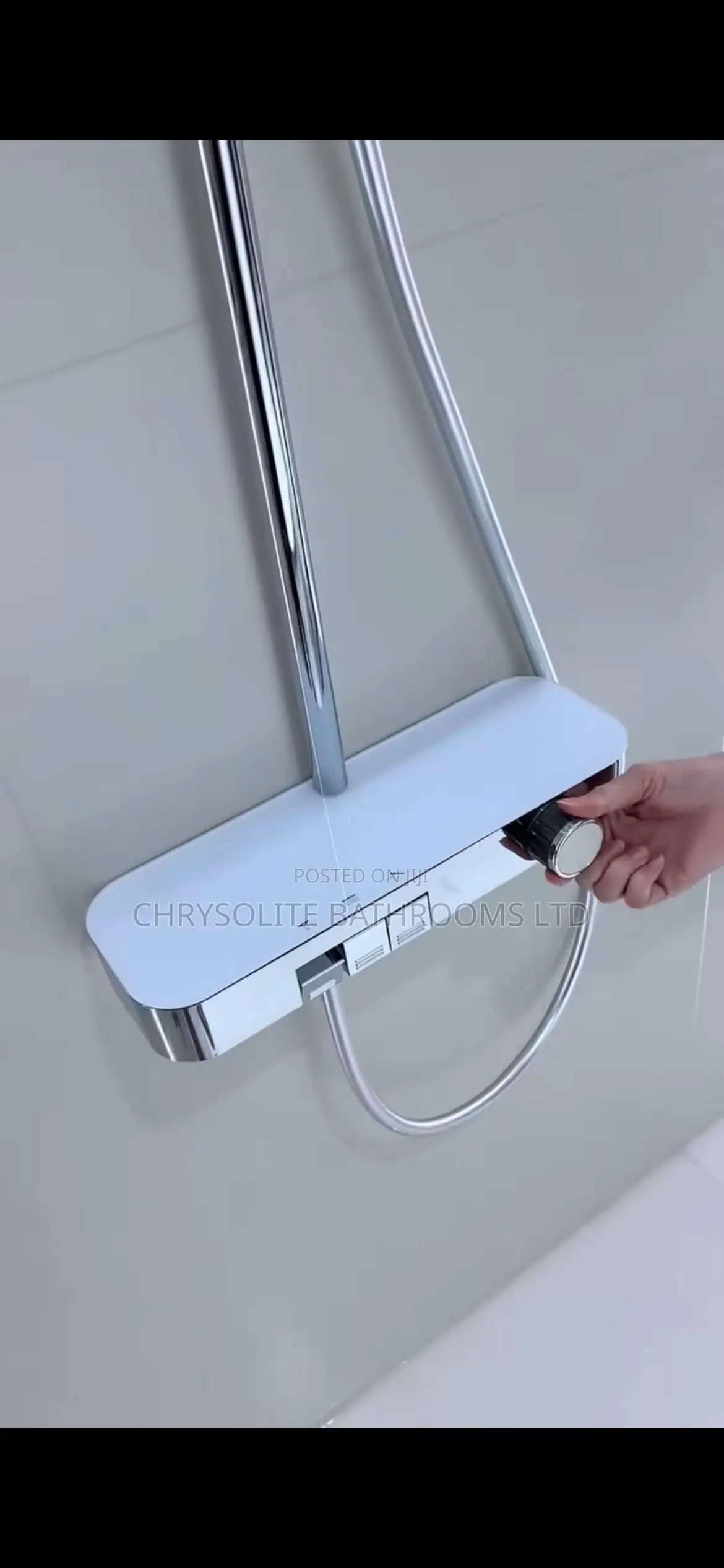 Thermostatic Shower Mixer (Gray | Chrome)