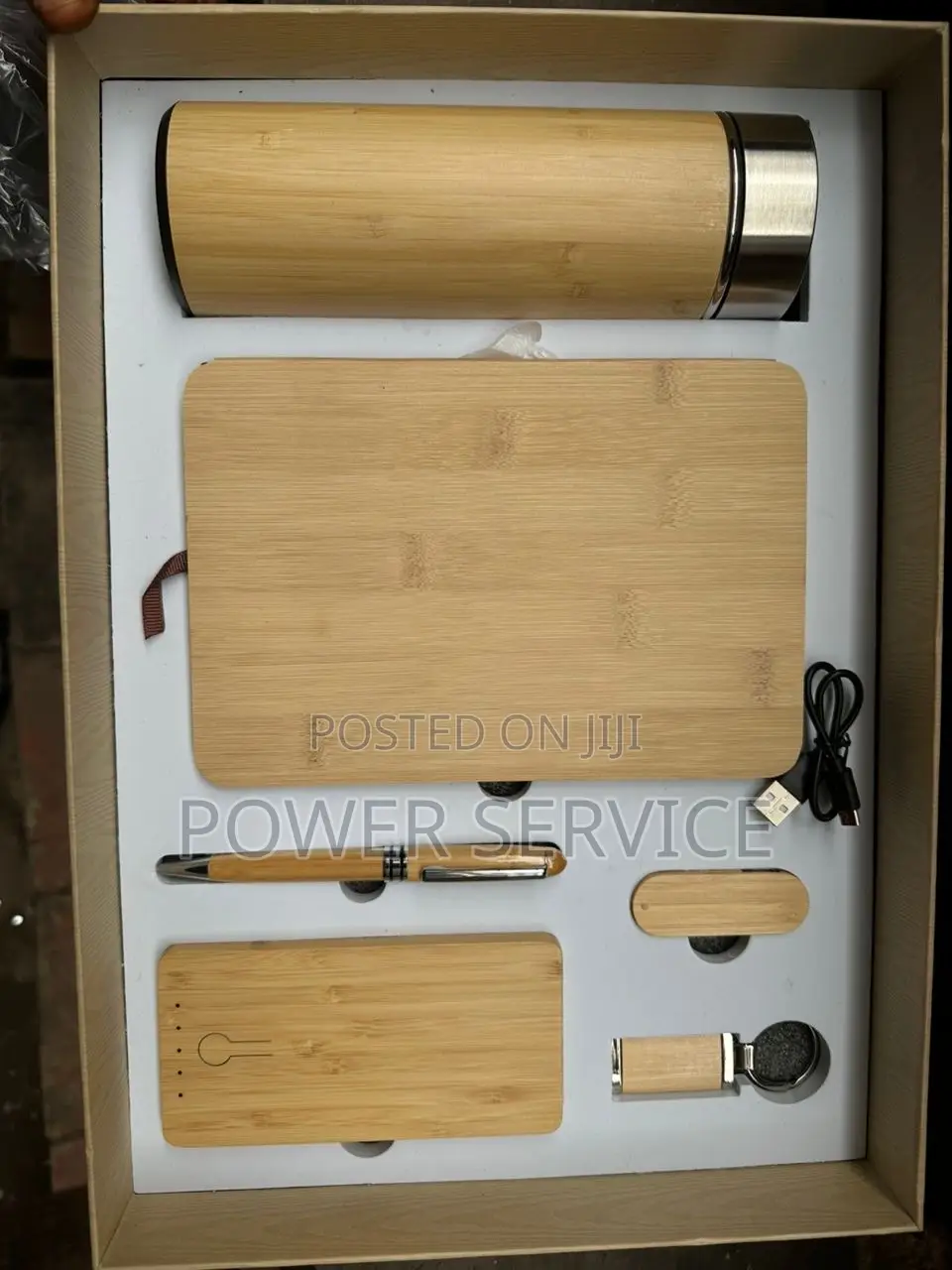 6 in 1 Bamboo Corporate Gift Set,