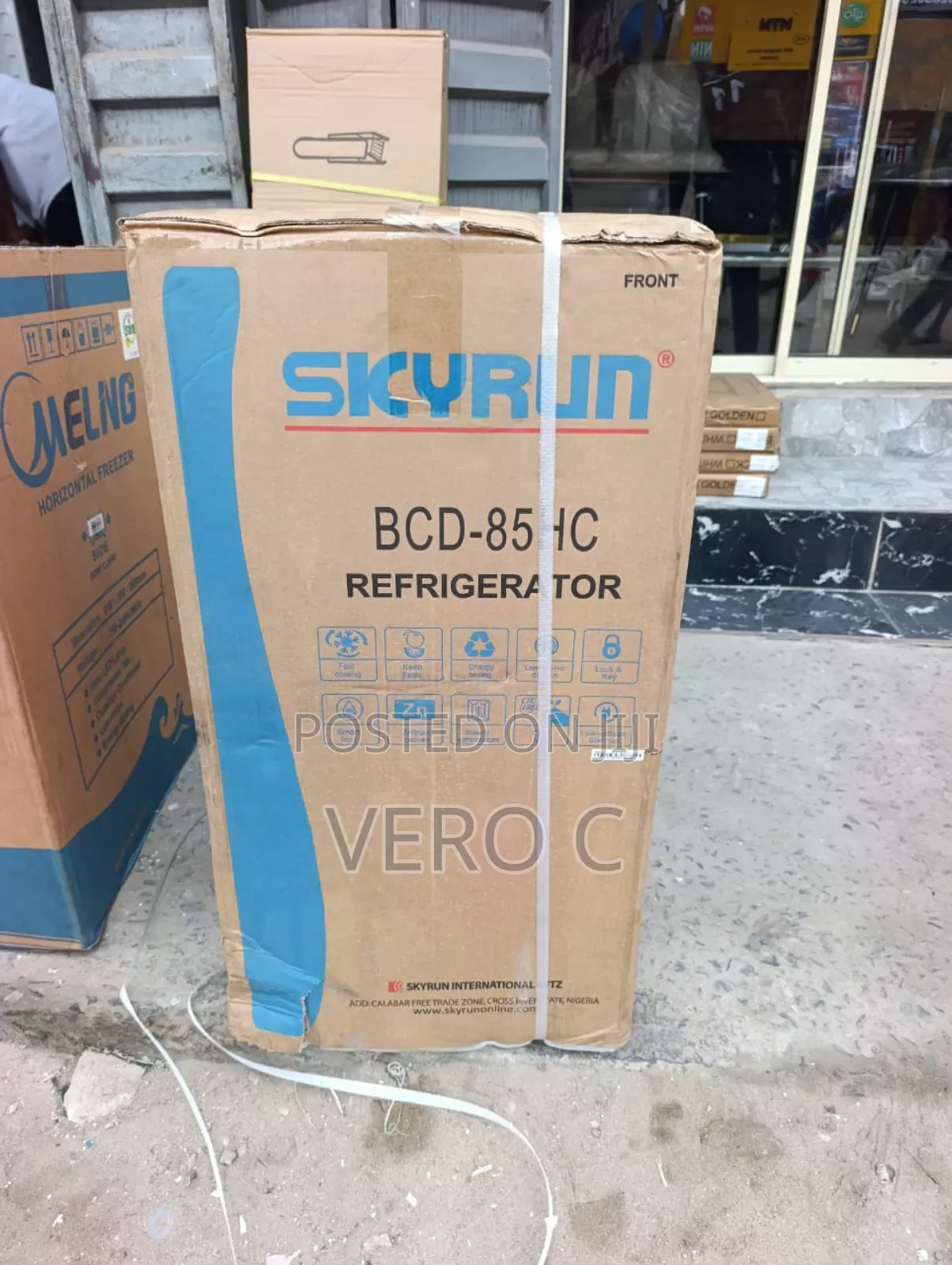 Original Skyrun Double Door Refrigerator.
