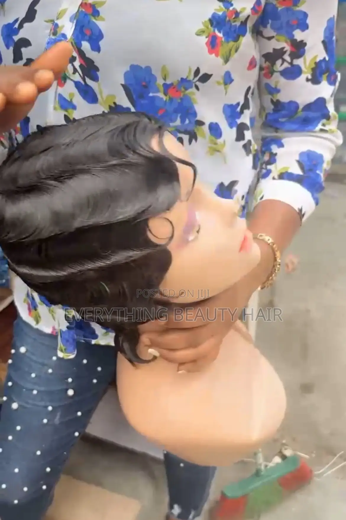 Human Hair Finger Waves