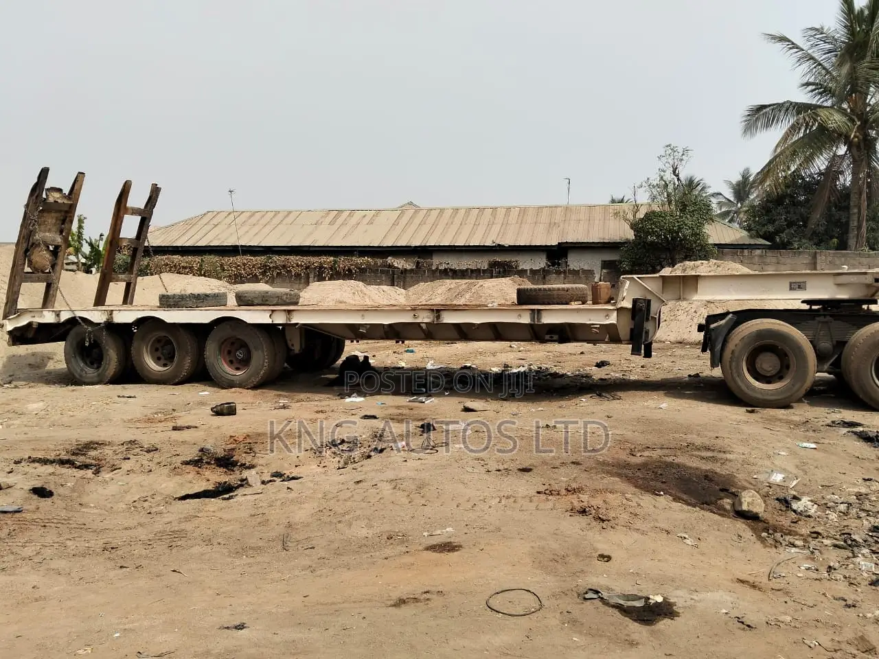 80 Tons Howo Lowbed Trailer