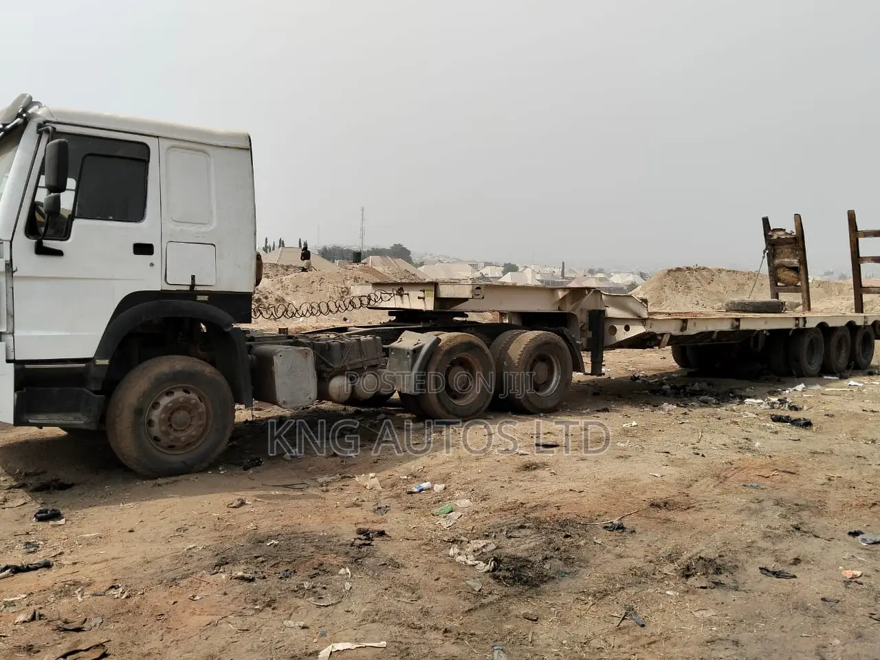 80 Tons Howo Lowbed Trailer