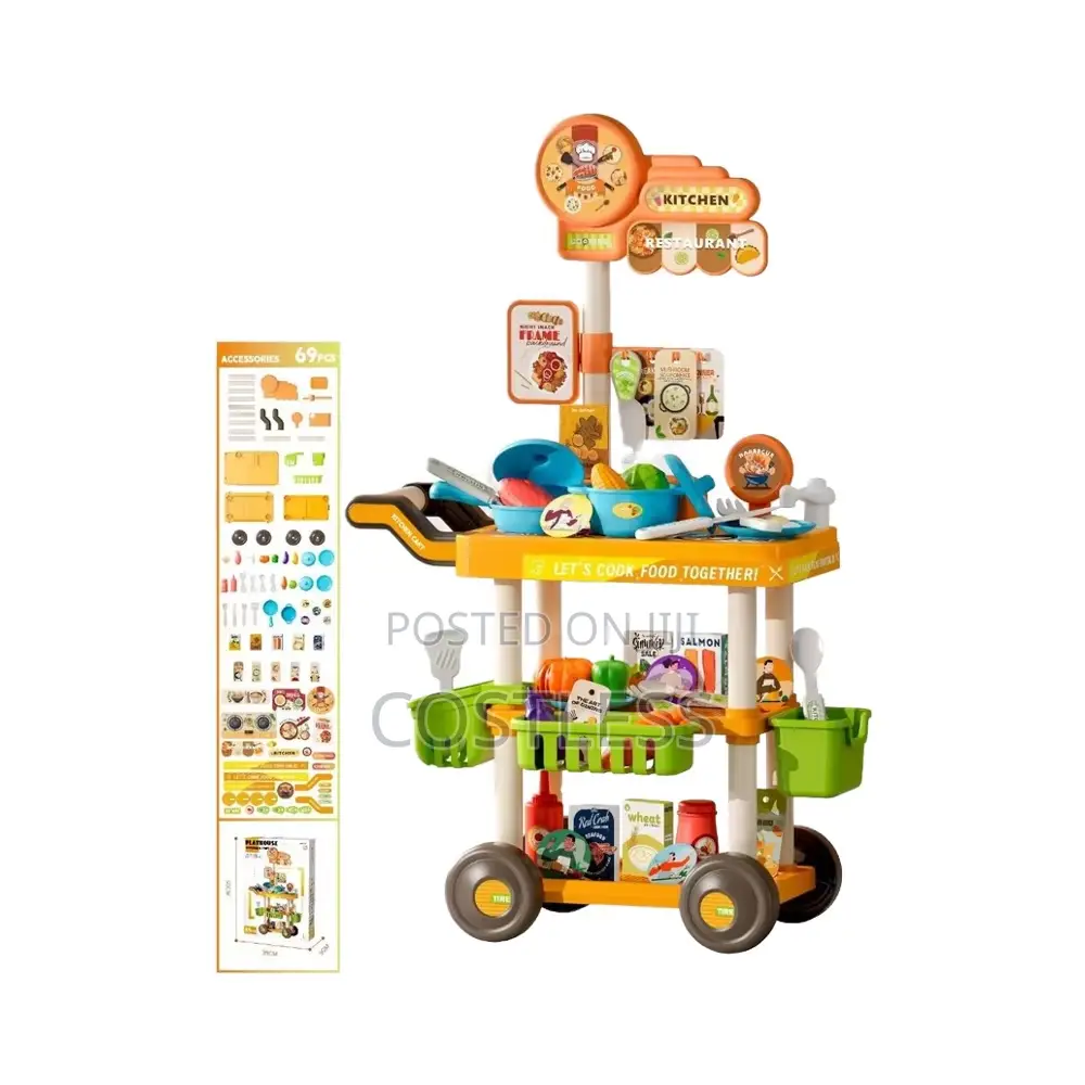 Playhouse Tool Cart Toy Set for Children.