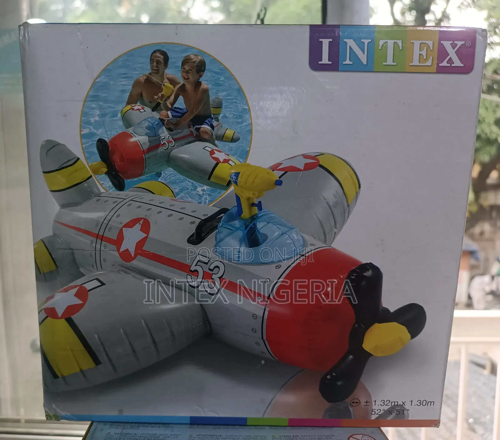 Intex Water Gun Plane Ride-on 52 Inches X 51 Inches