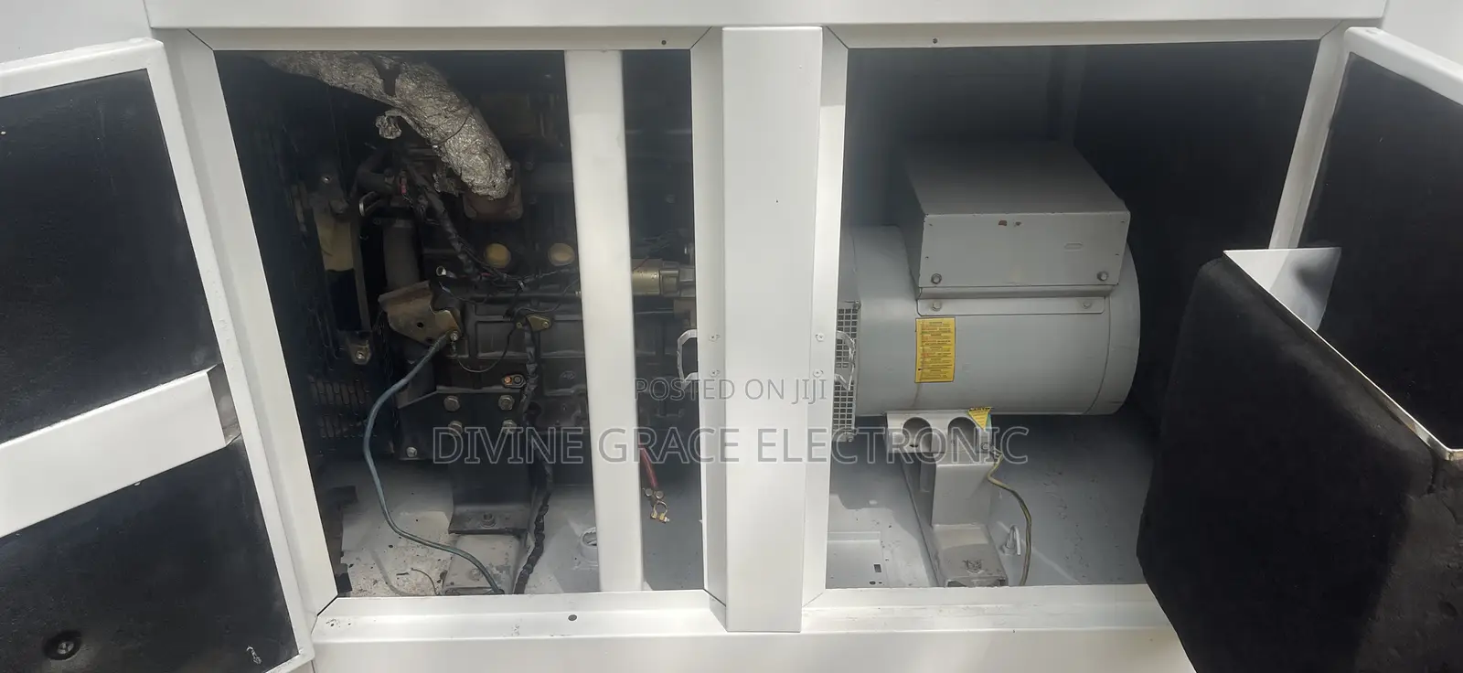 Used 15kva Mikano Diesel Soundproof Generator (White Colour)