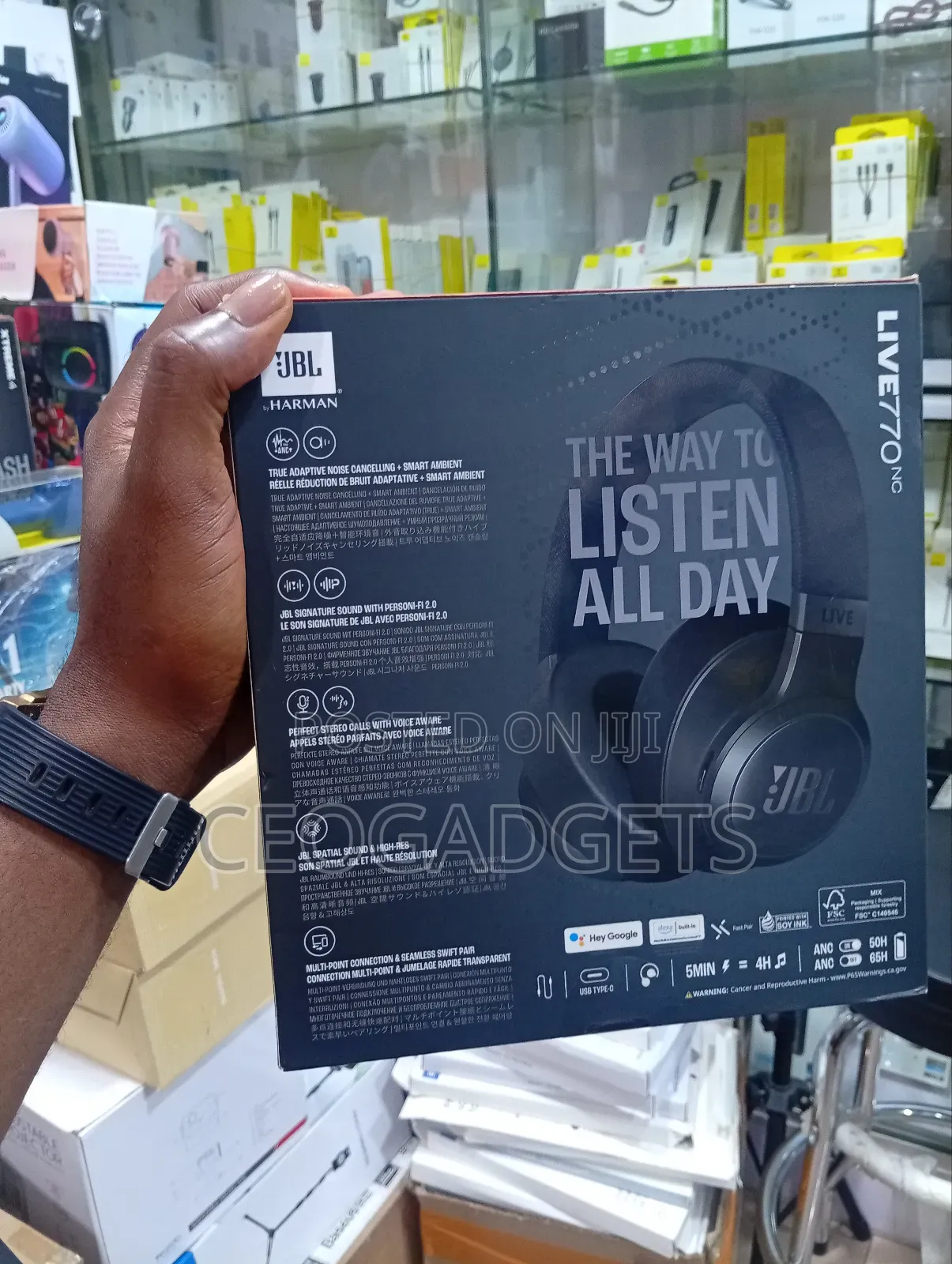 Jbl Live 770nc Noise Cancelling Headset - Black