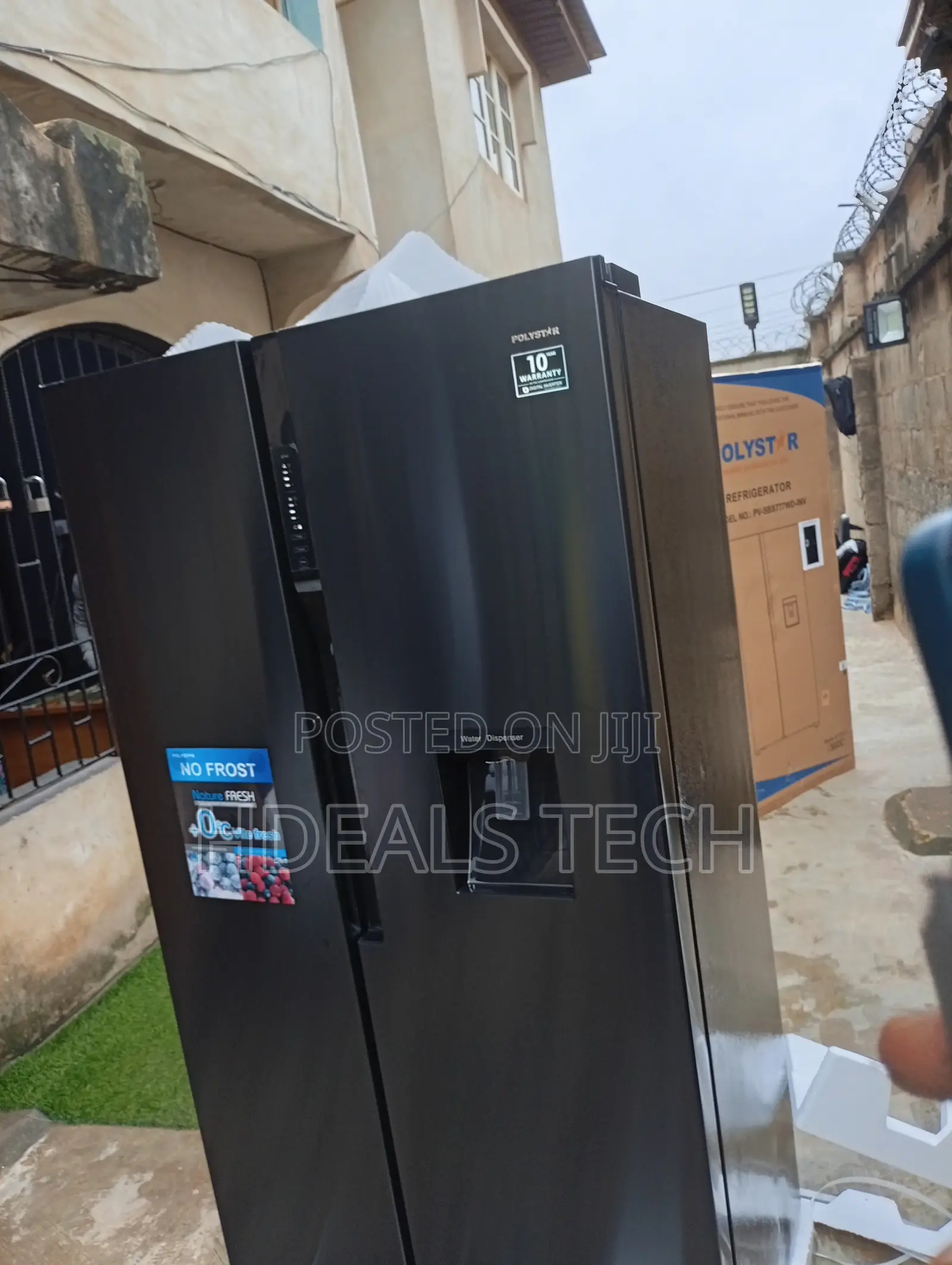 Polystar Mega Fresh Large-Capacity Side-by-Side Fridge