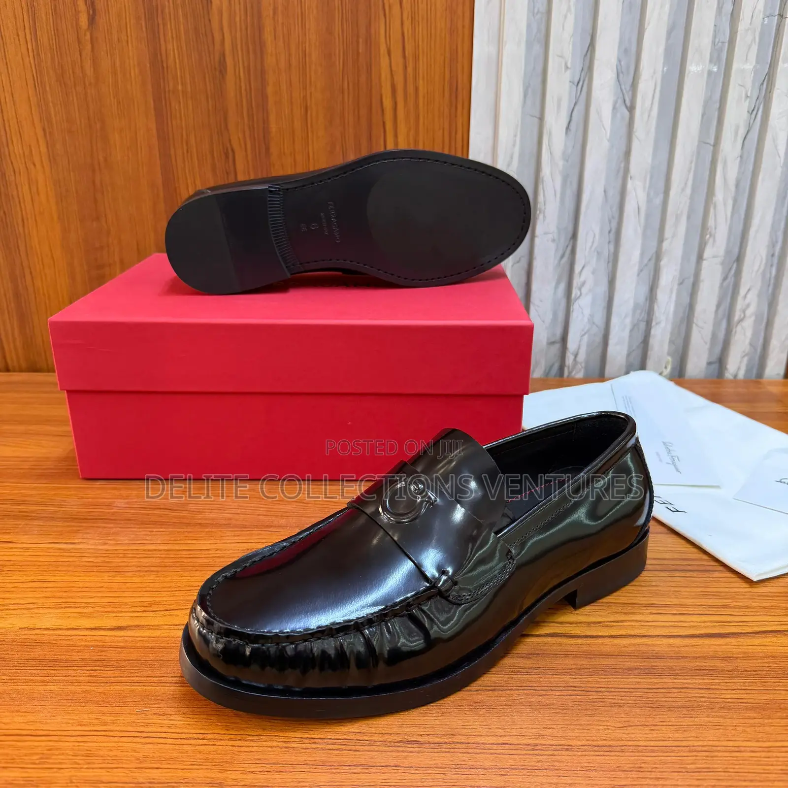 Luxury Update  Salvatore Ferragamo Embossed-Gancio Loafers.