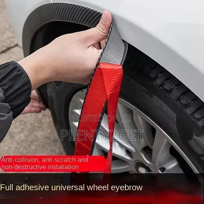 4 Sets of Car Wheel Arch Guards, Matte PVC Mud Flap Protectors, Self-A