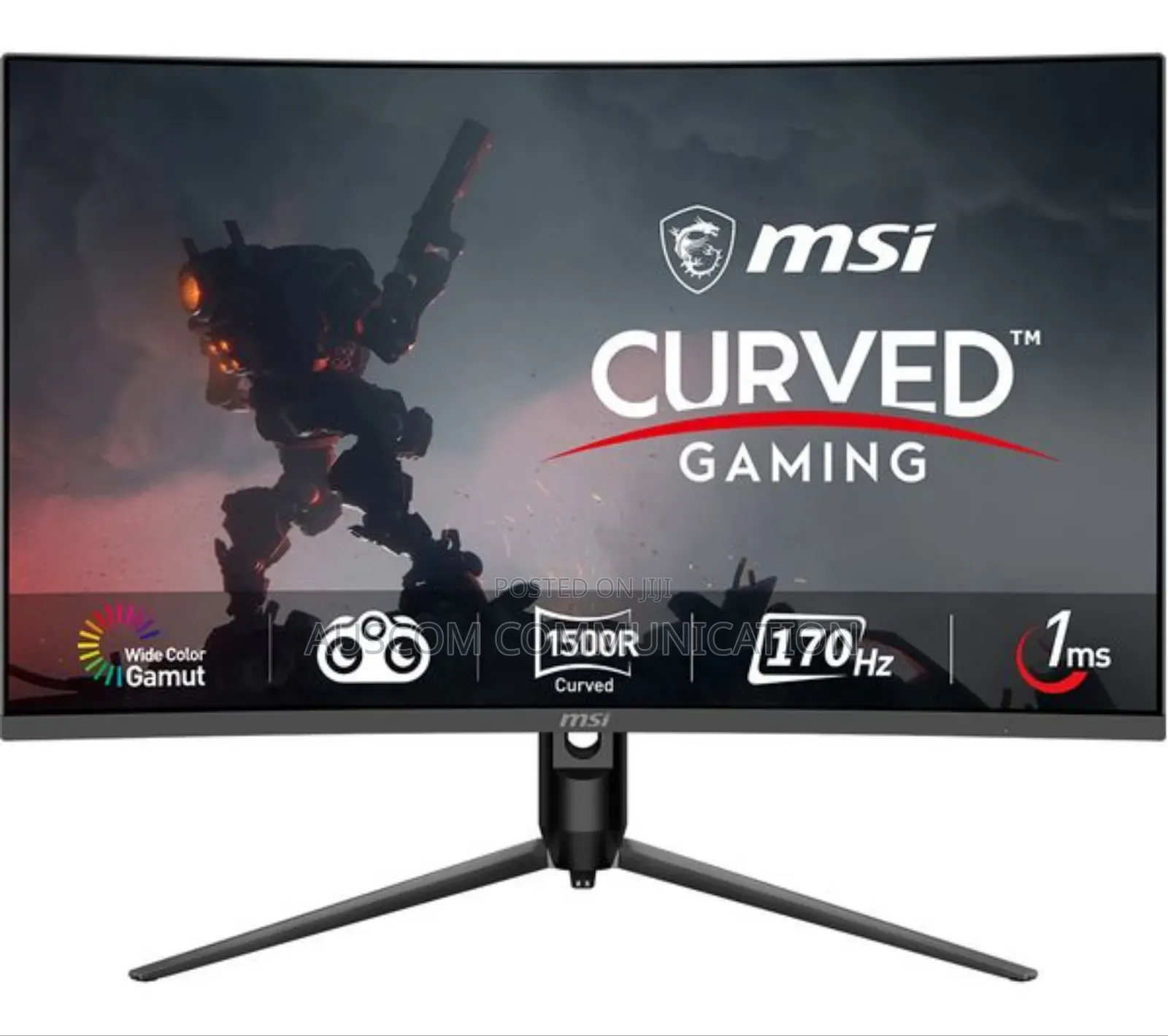 Msi 32 Inches Curve Gaming Monitor 2560*1440 Va Panel 165hz