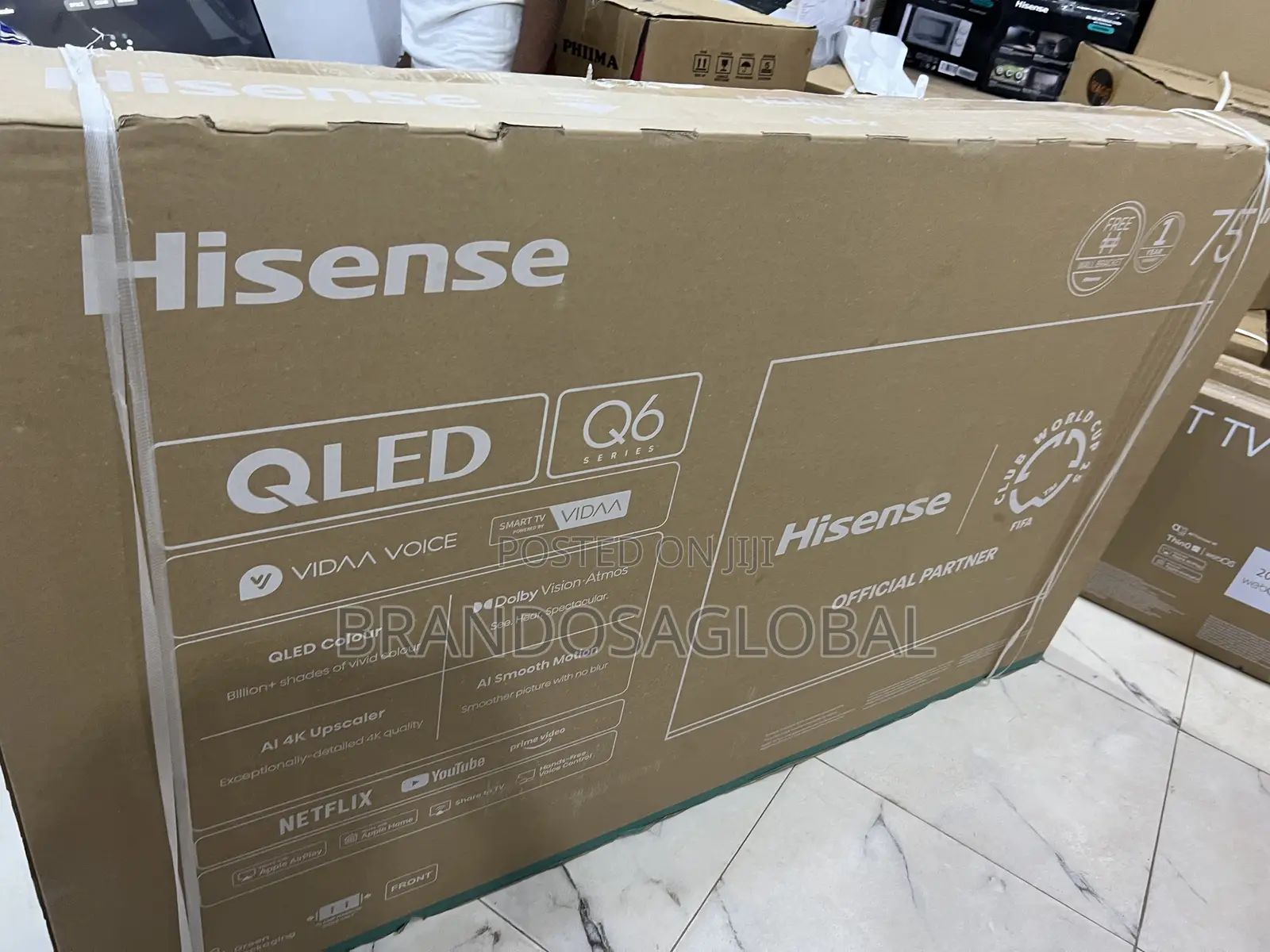 Hisense 75′′ Smart Television With Qled Color Technology (75q6q)
