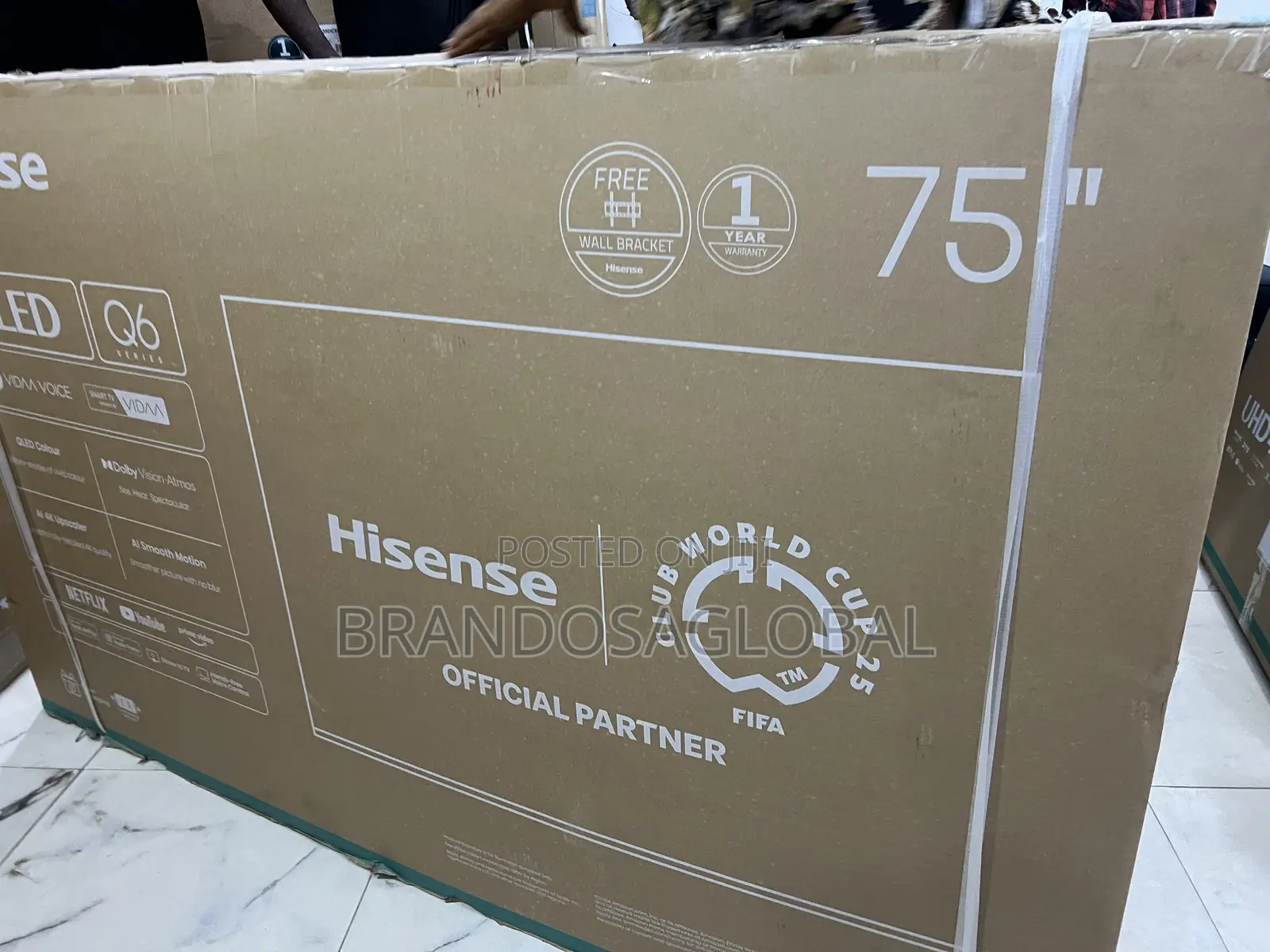 Hisense 75′′ Smart Tv With Ultra Hd Resolution (75q6q)