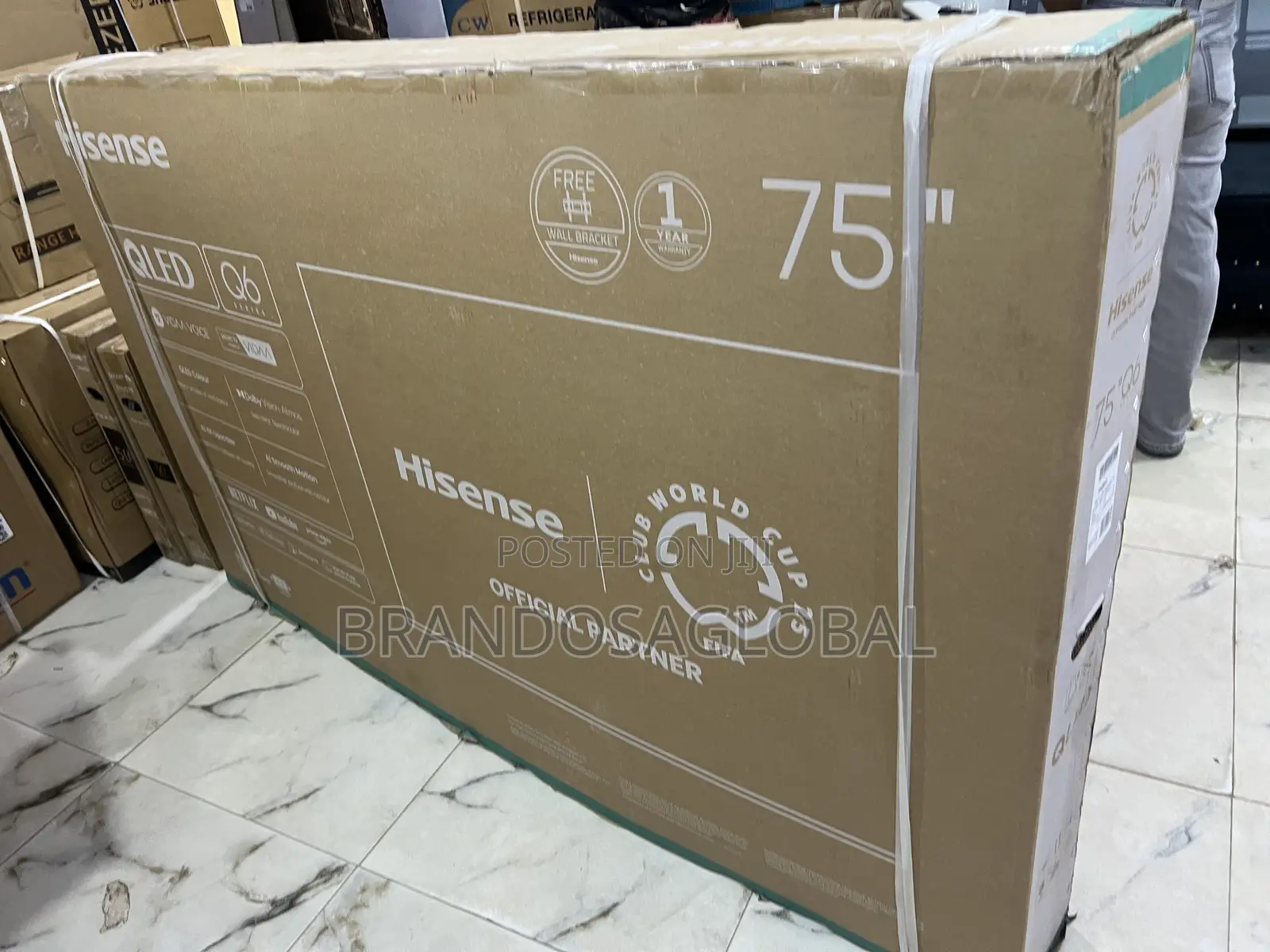 Hisense 75 Inch Qled Smart Tv With Smart Apps Access (75q6q)