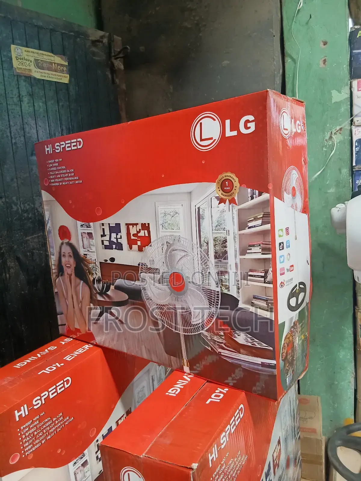 Lg Hi - Speed 18 Inches Standing Fan