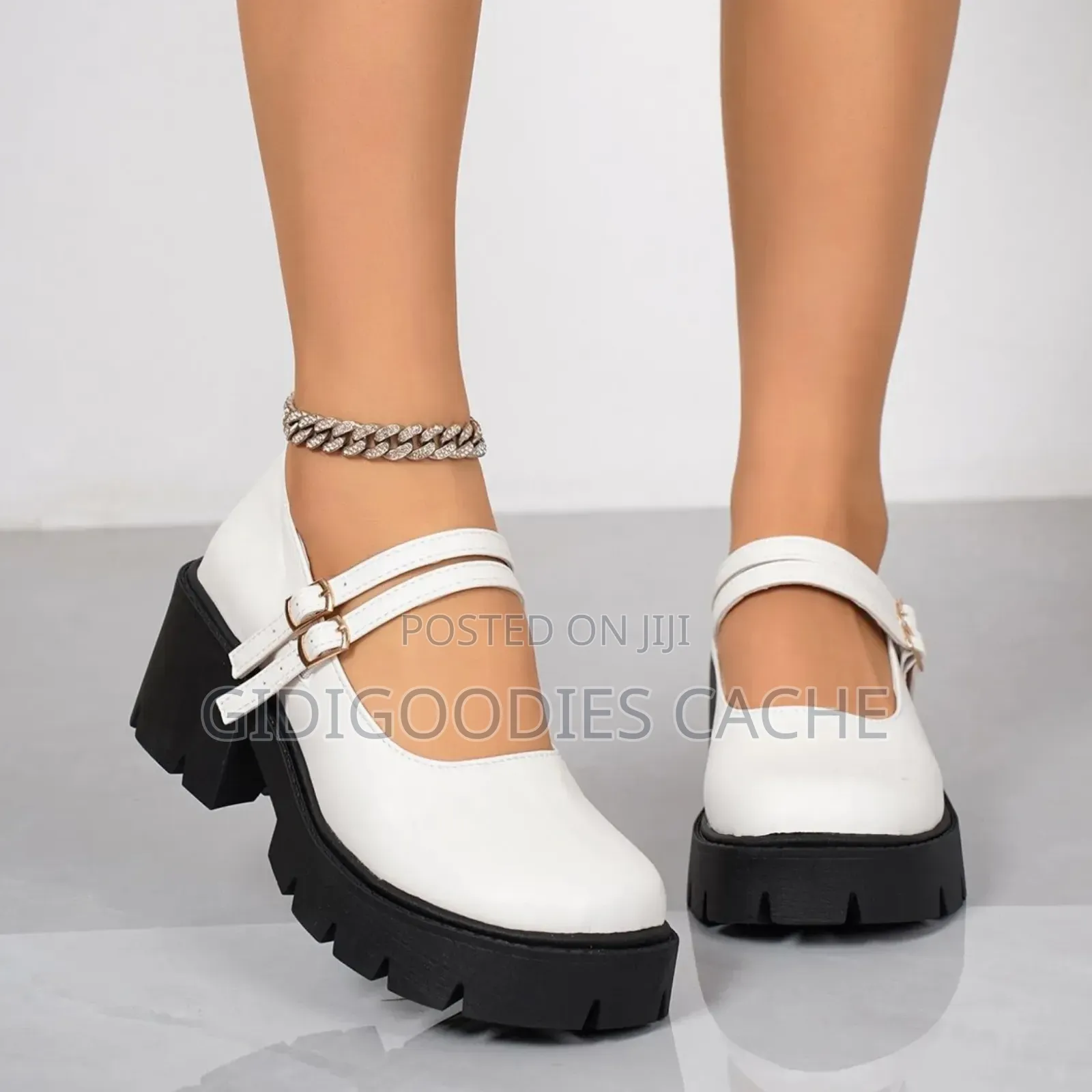 Mary Jane Women's Platform Shoes In Black And Pink Size 37-43