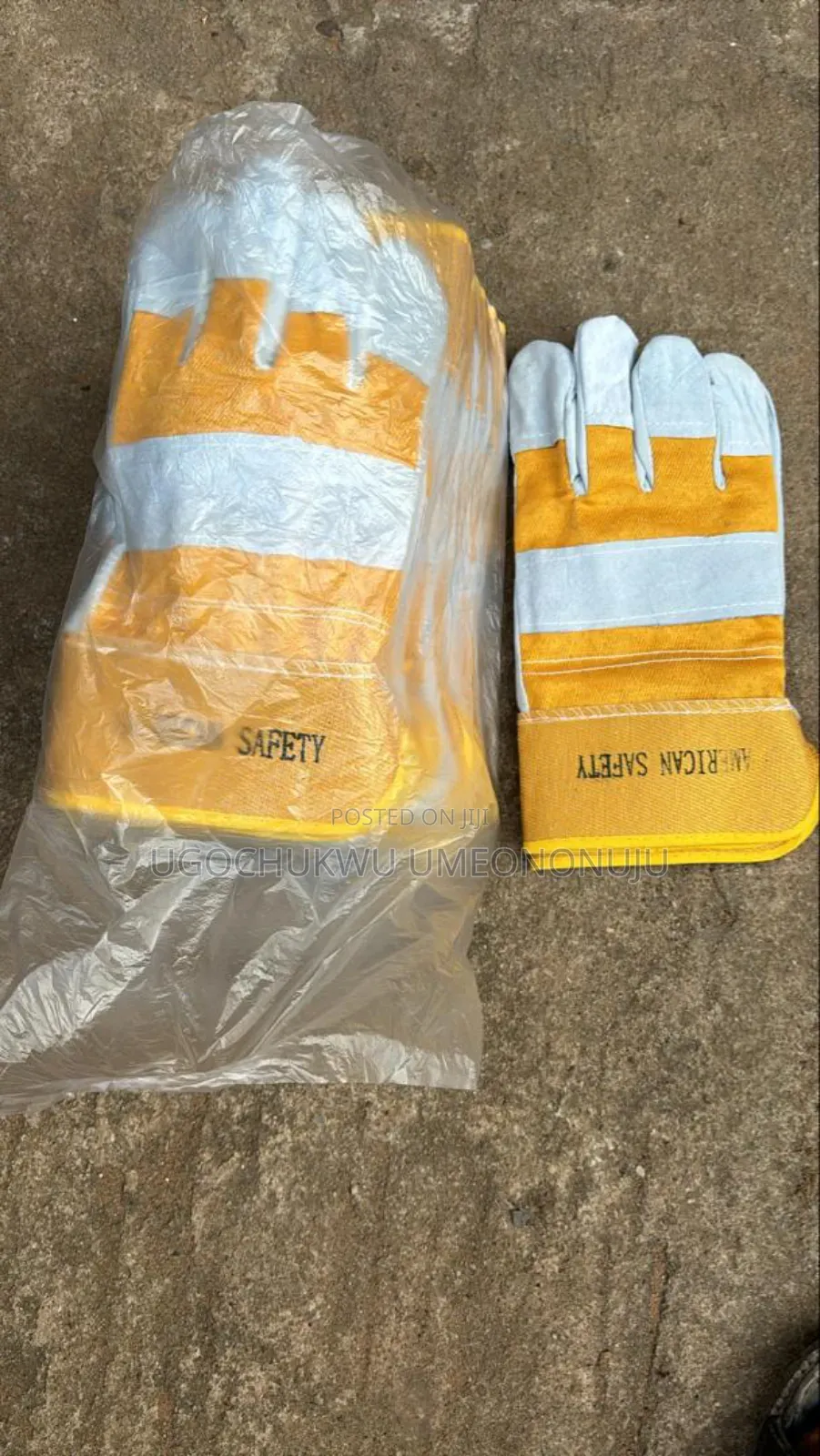 Yellow Combination Gloves