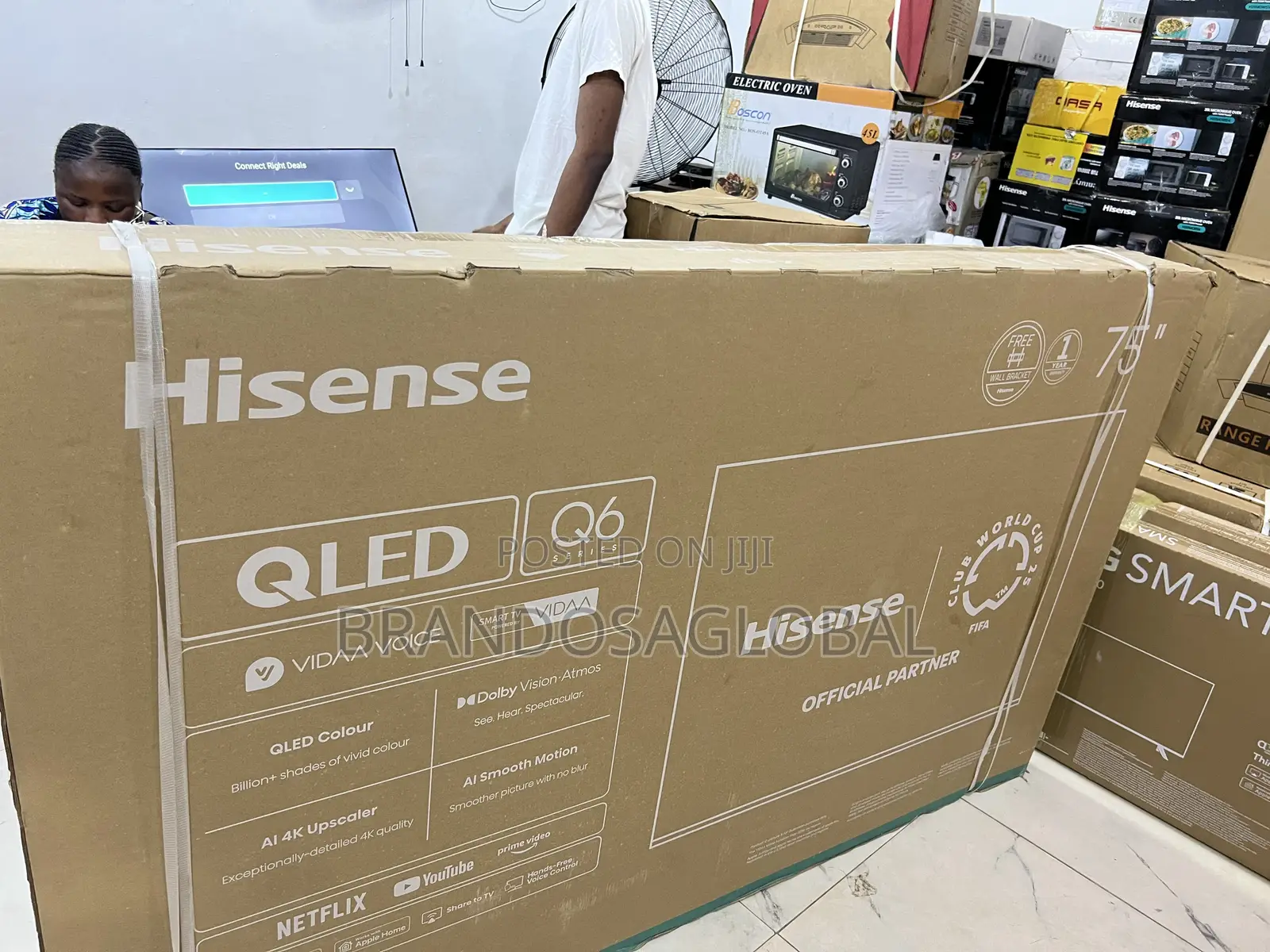 Hisense 75 Inch Qled Smart Tv With Clear Audio Output (75q6q)