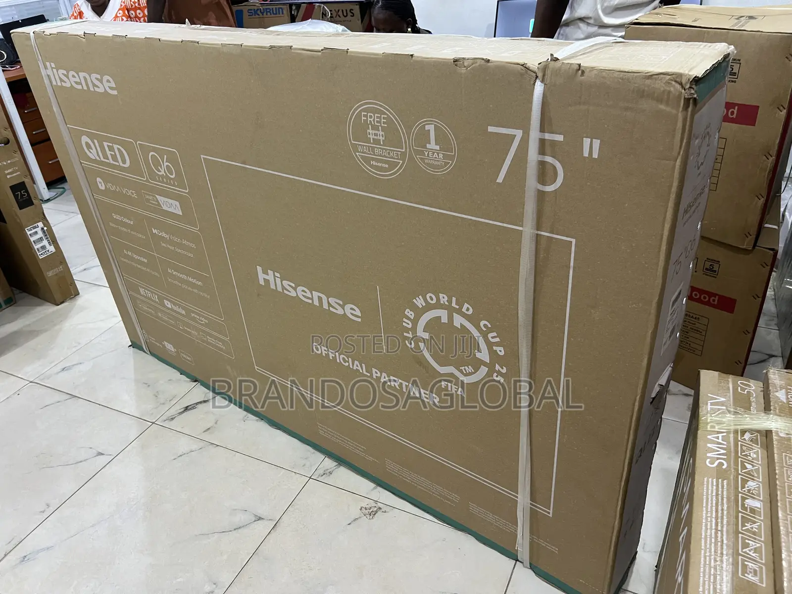 Hisense 75′′ Smart Tv With Smart Screen Casting (75q6q)