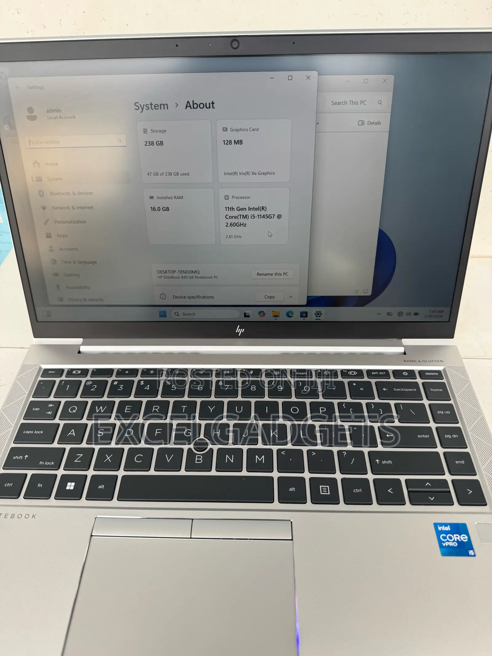 Laptop HP EliteBook 840 G8 16GB Intel Core I5 SSD 256GB