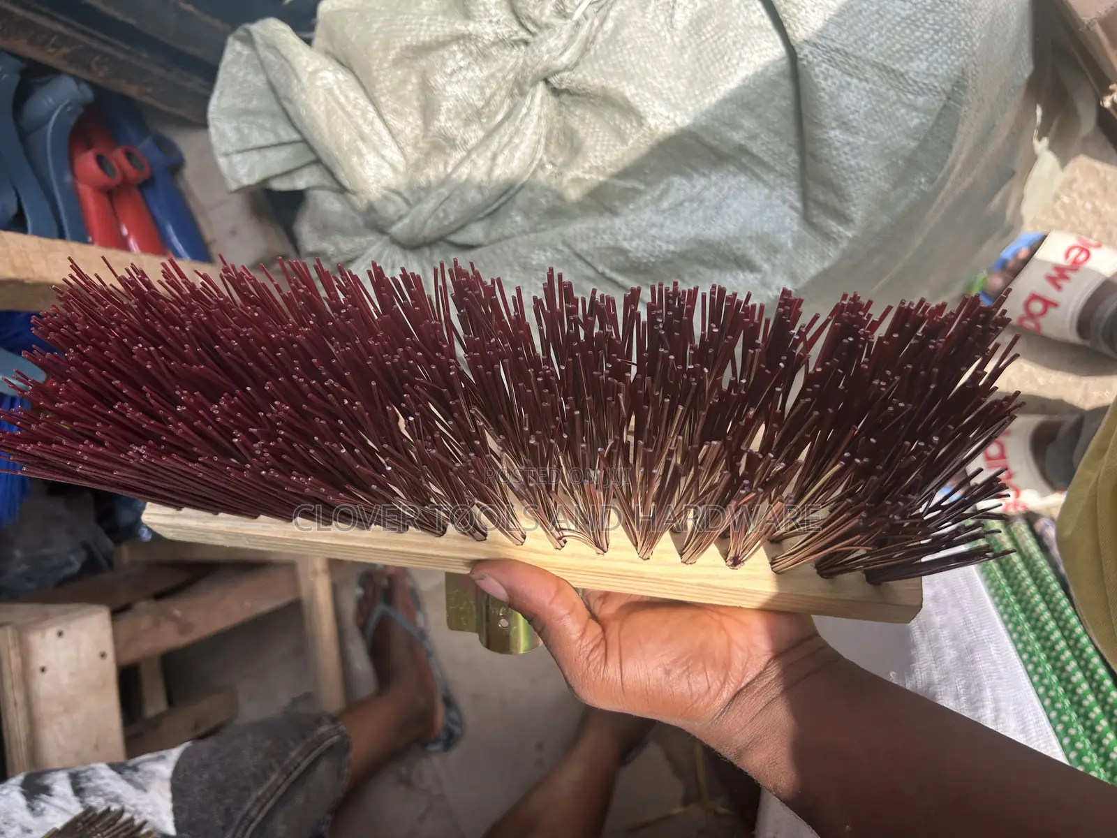 Hard Bristle Push Broom Head
