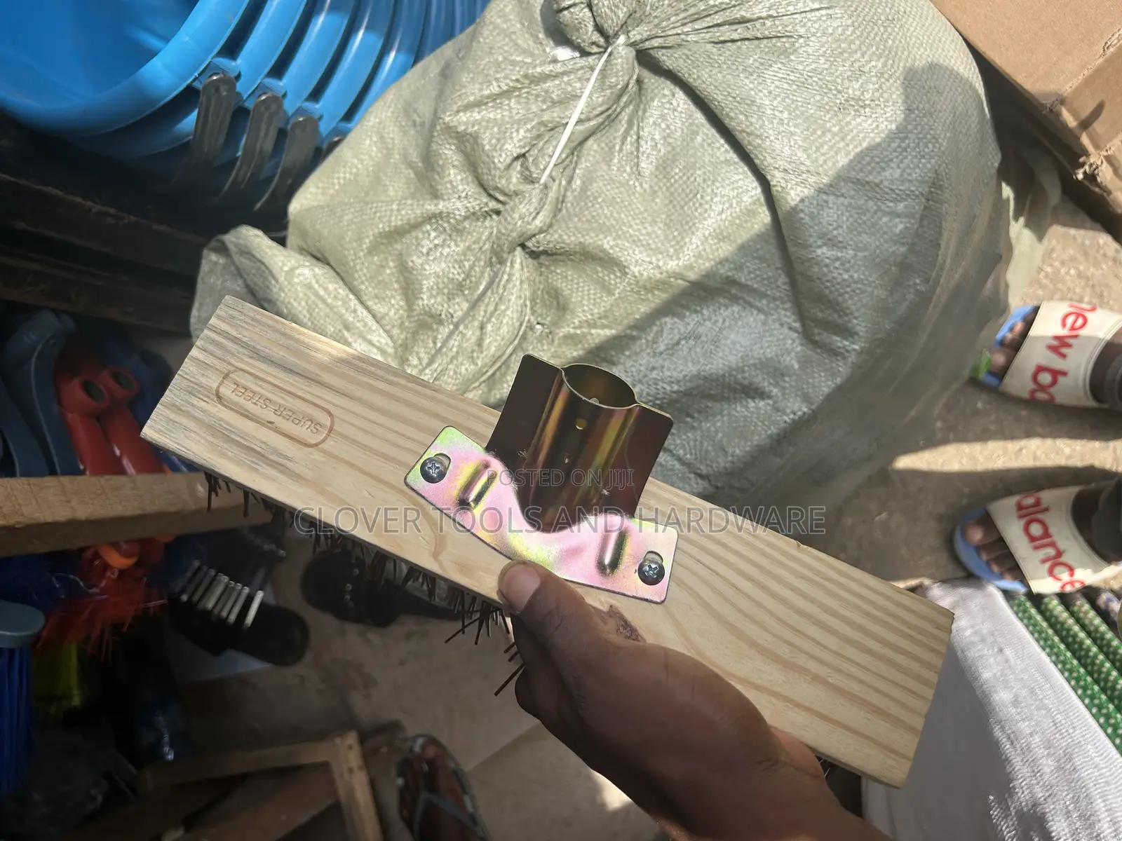 Hard Bristle Push Broom Head