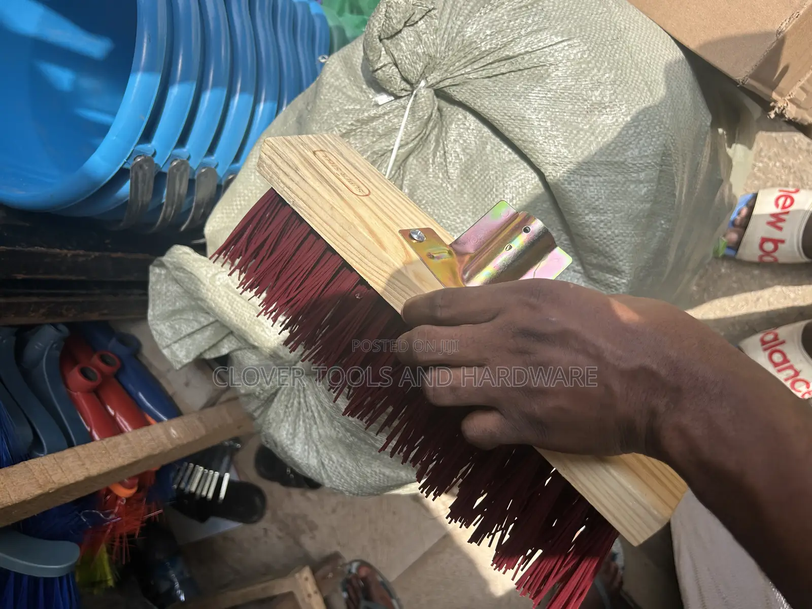 Hard Bristle Push Broom Head