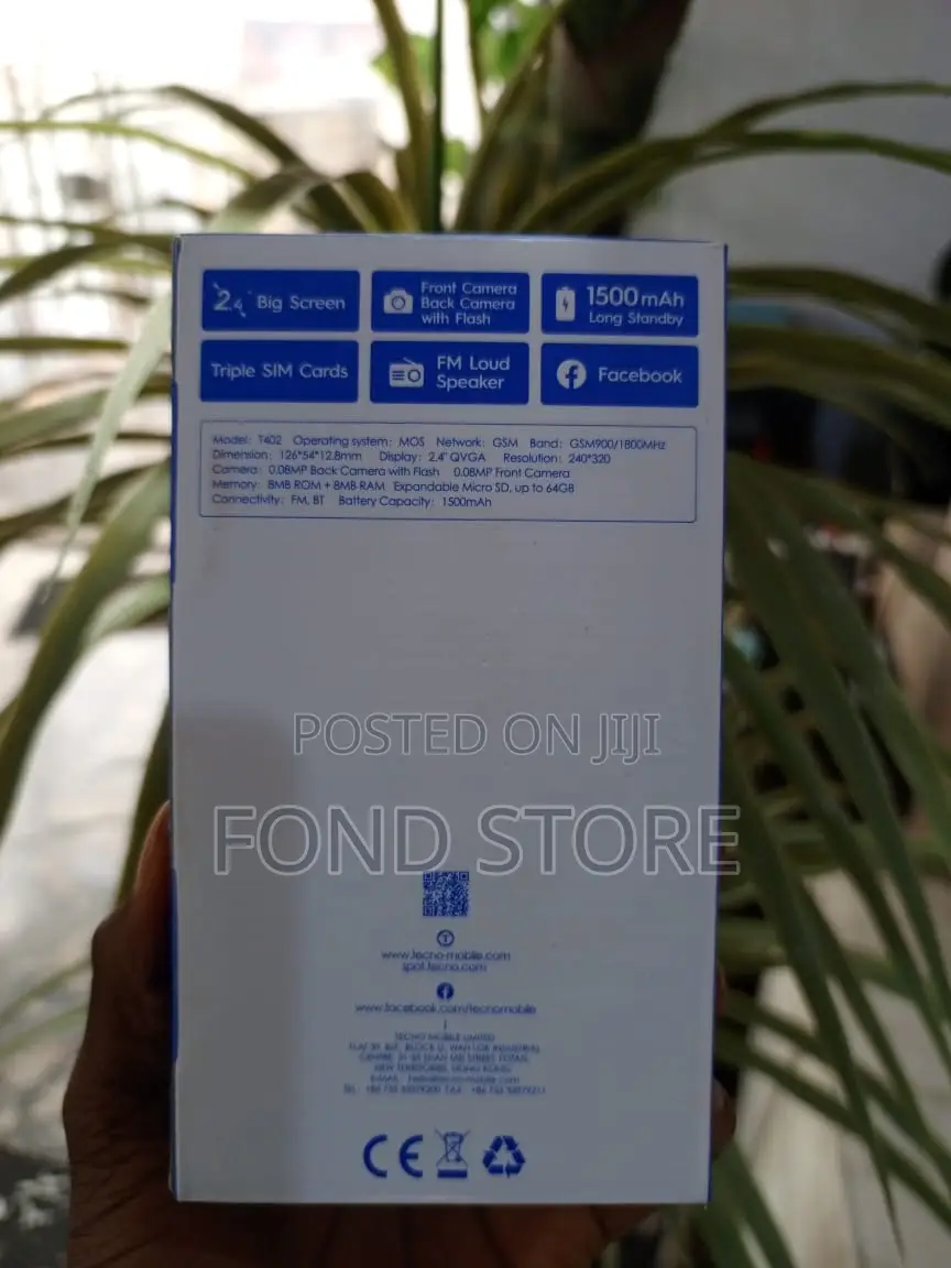 New Tecno T402 Black