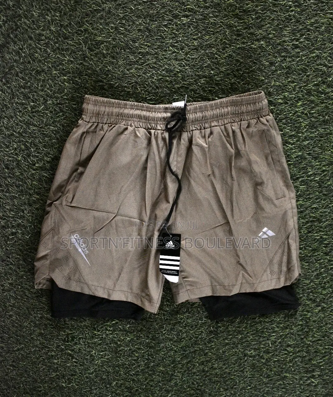 Adidas Gym Shorts With Inner Tights